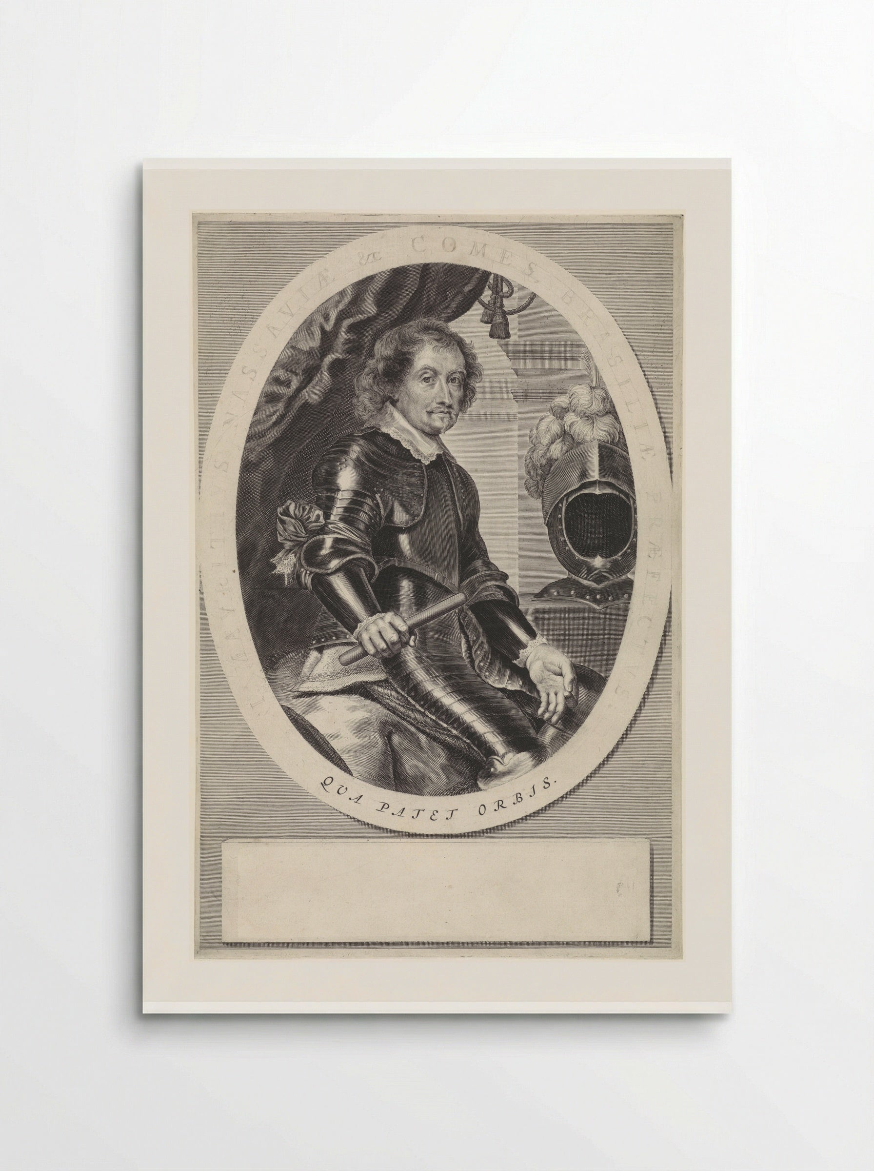 Portret van Johan Maurits van Nassau-Siegen - Theodor Matham - Poster