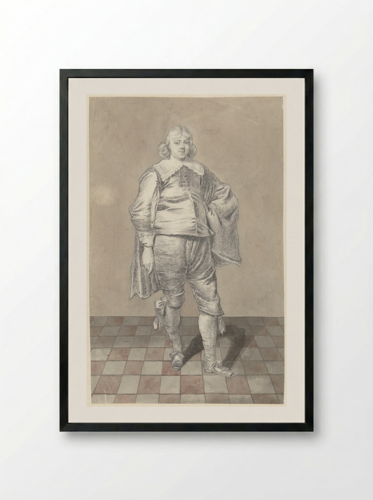 Portret van Johan Pieters Reael - Jacobus Versteegen - Framed Print Black