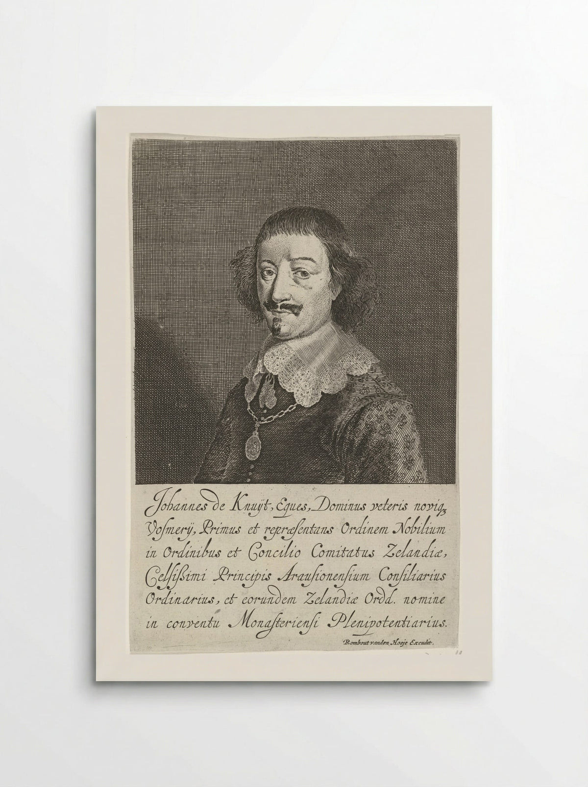 Portret van Johan de Knuyt - Pieter Nolpe - Poster