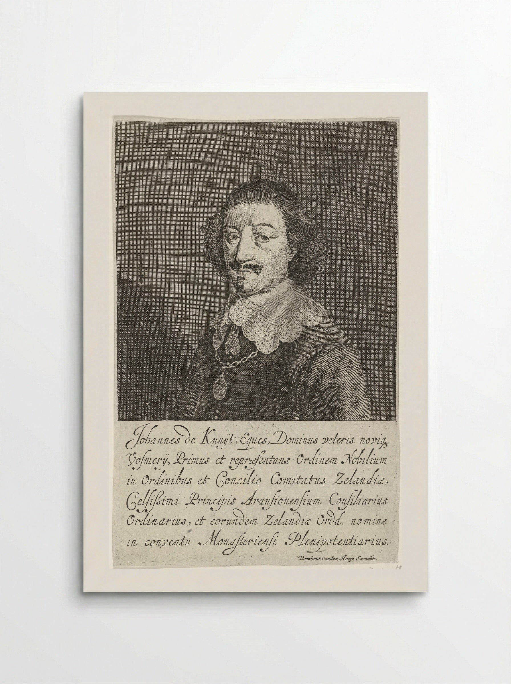 Portret van Johan de Knuyt - Pieter Nolpe - Poster