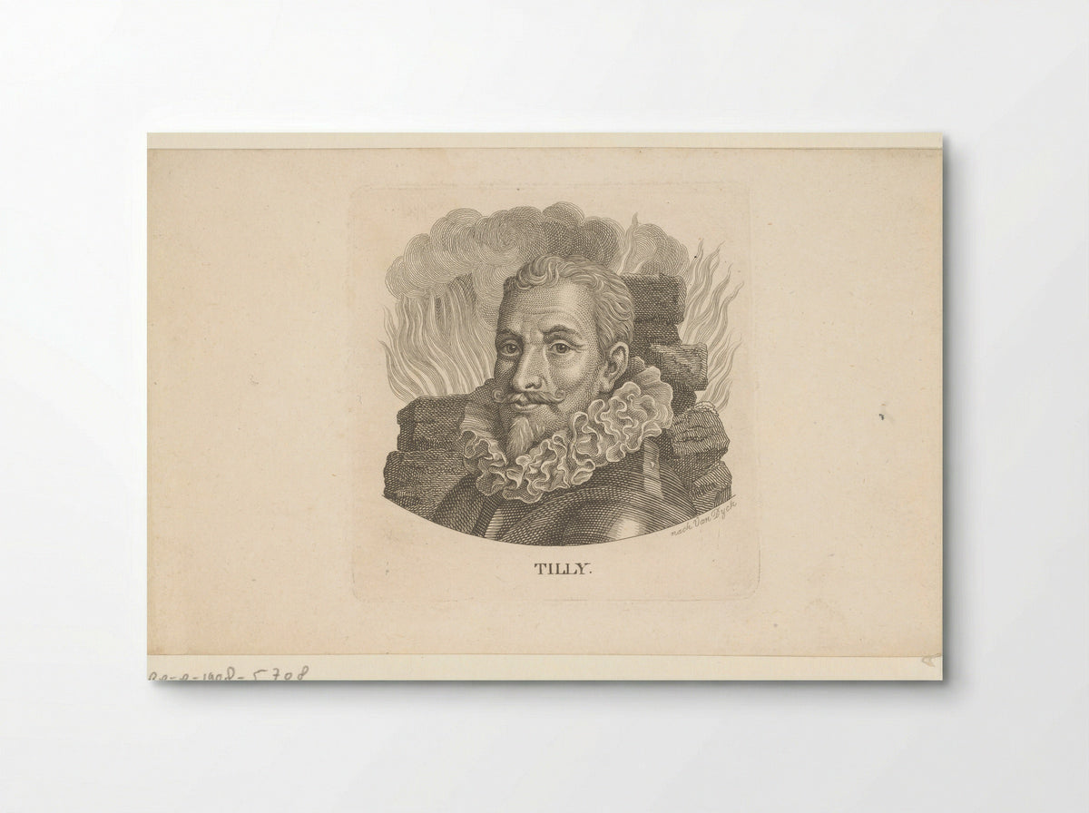 Portret van Johan 't Serclaes, graaf van Tilly - Ernst Ludwig Riepenhausen - Poster