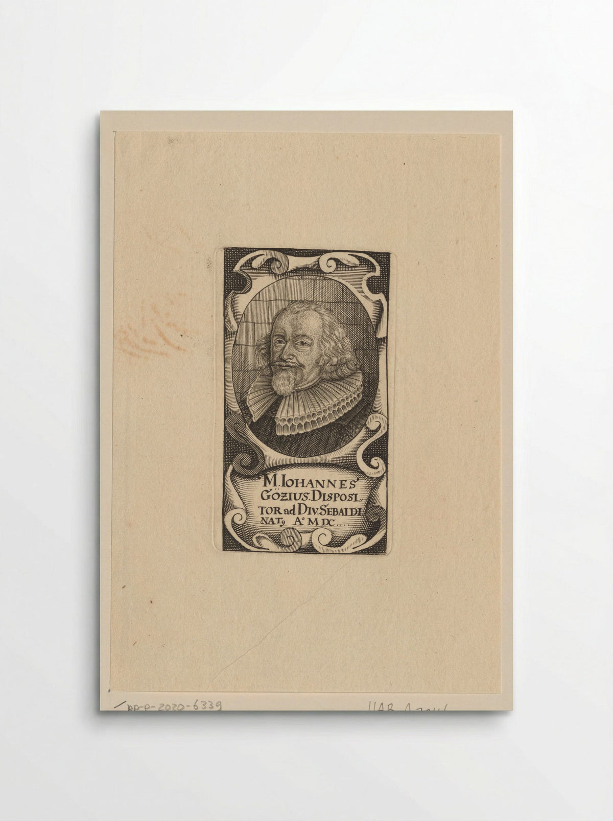Portret van Johann Götz - Johann Alexander Böner - Poster