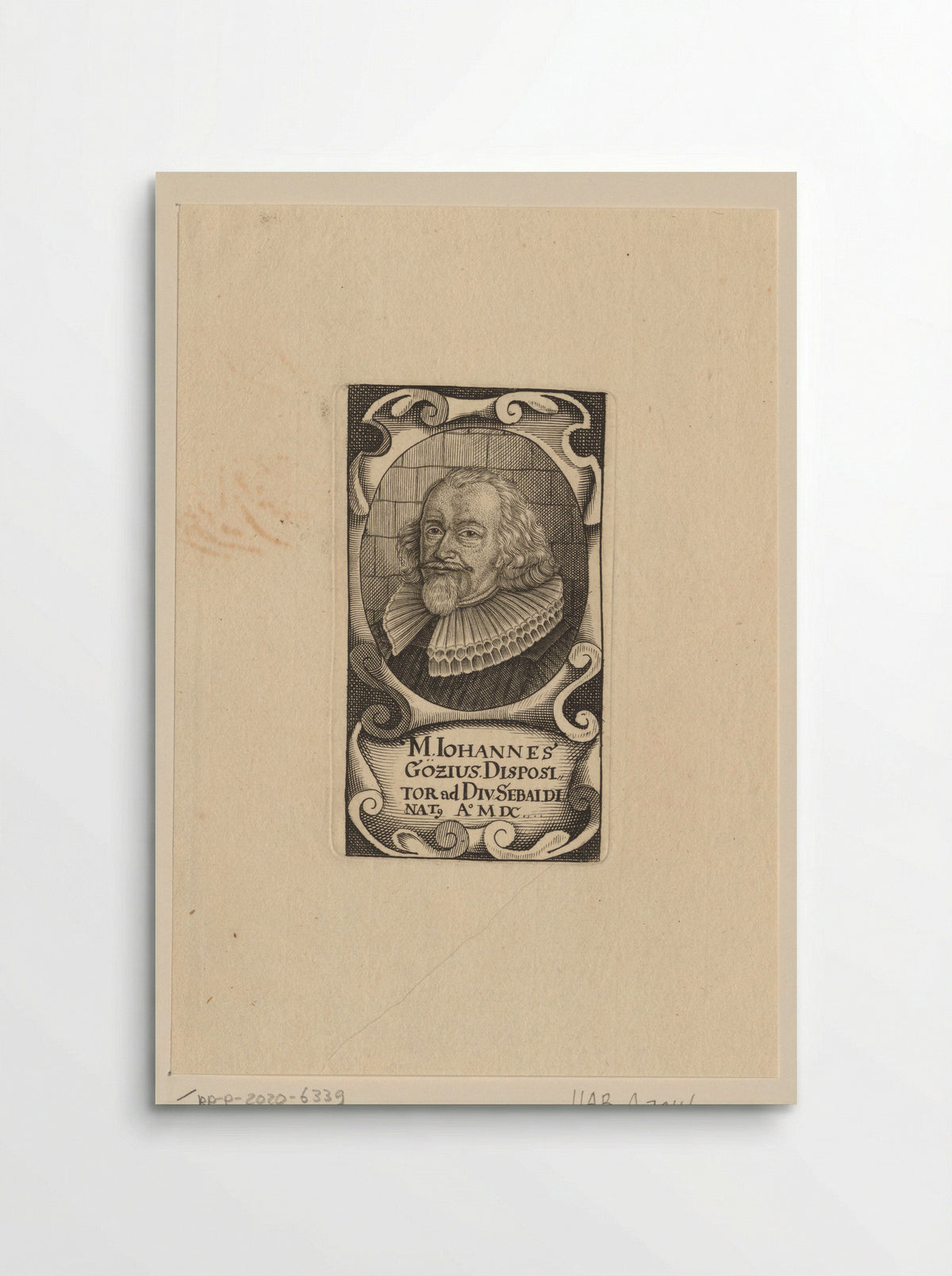 Portret van Johann Götz - Johann Alexander Böner - Poster