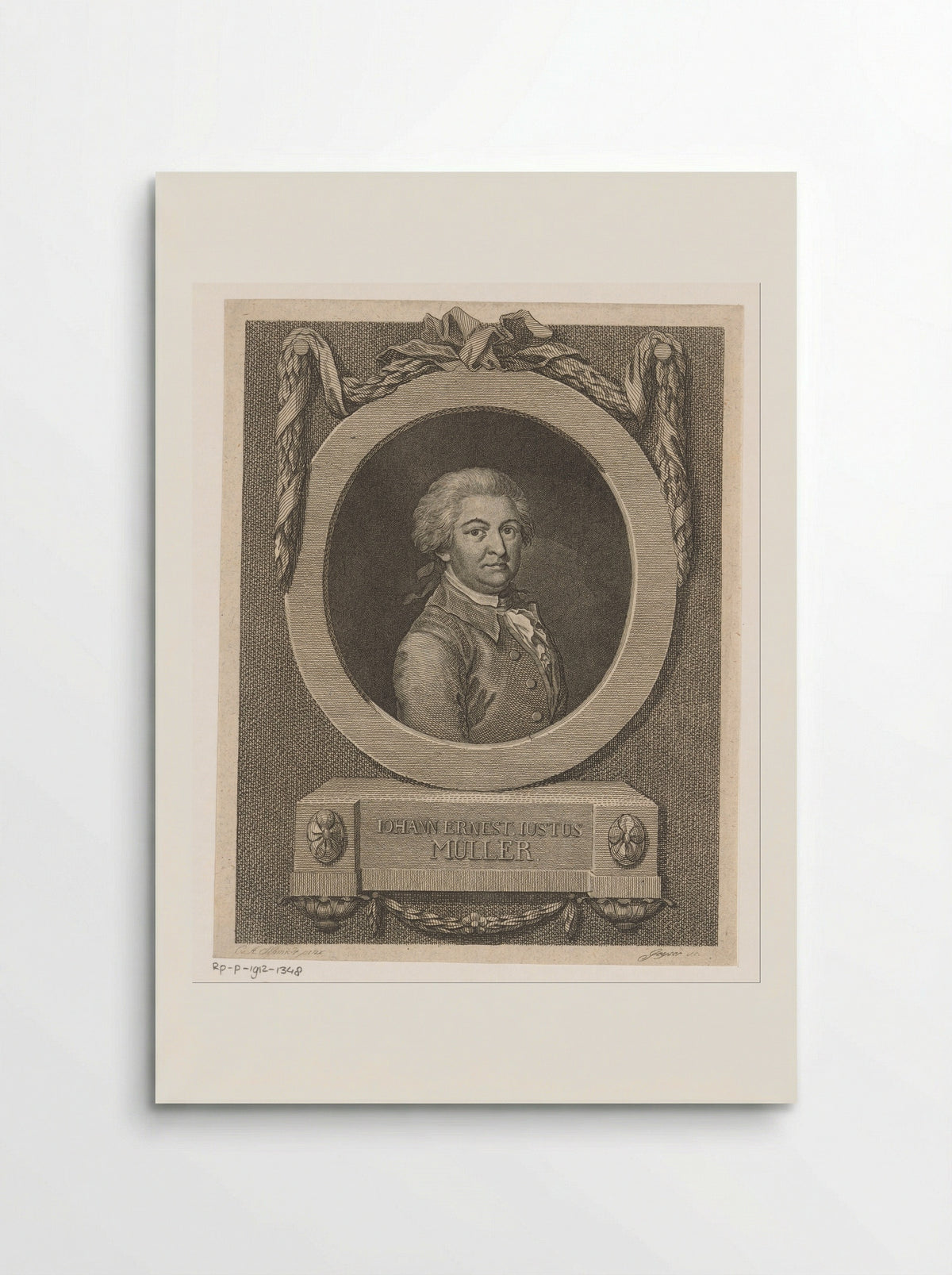 Portret van Johann Georg Ritter von Zimmermann - Johann Christian Ernst Müller - Poster