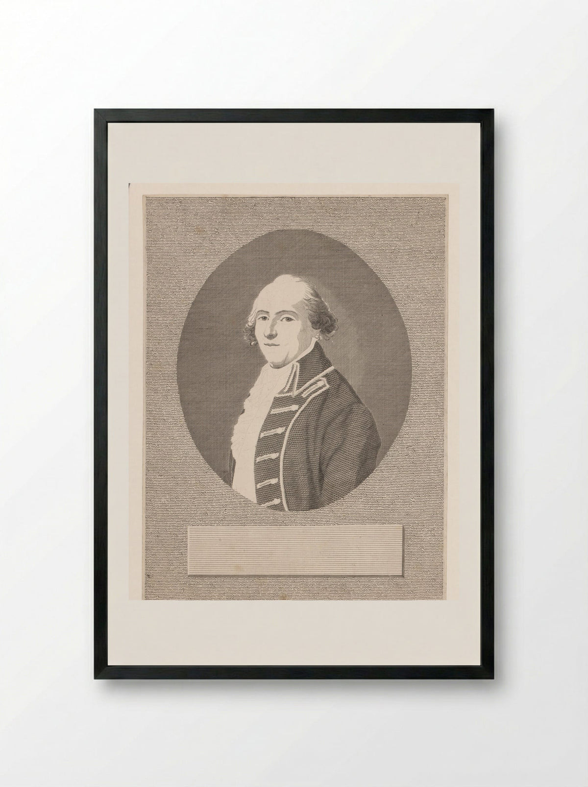 Portret van Johann Goercke - Anton Wachsmann - Framed Print Black