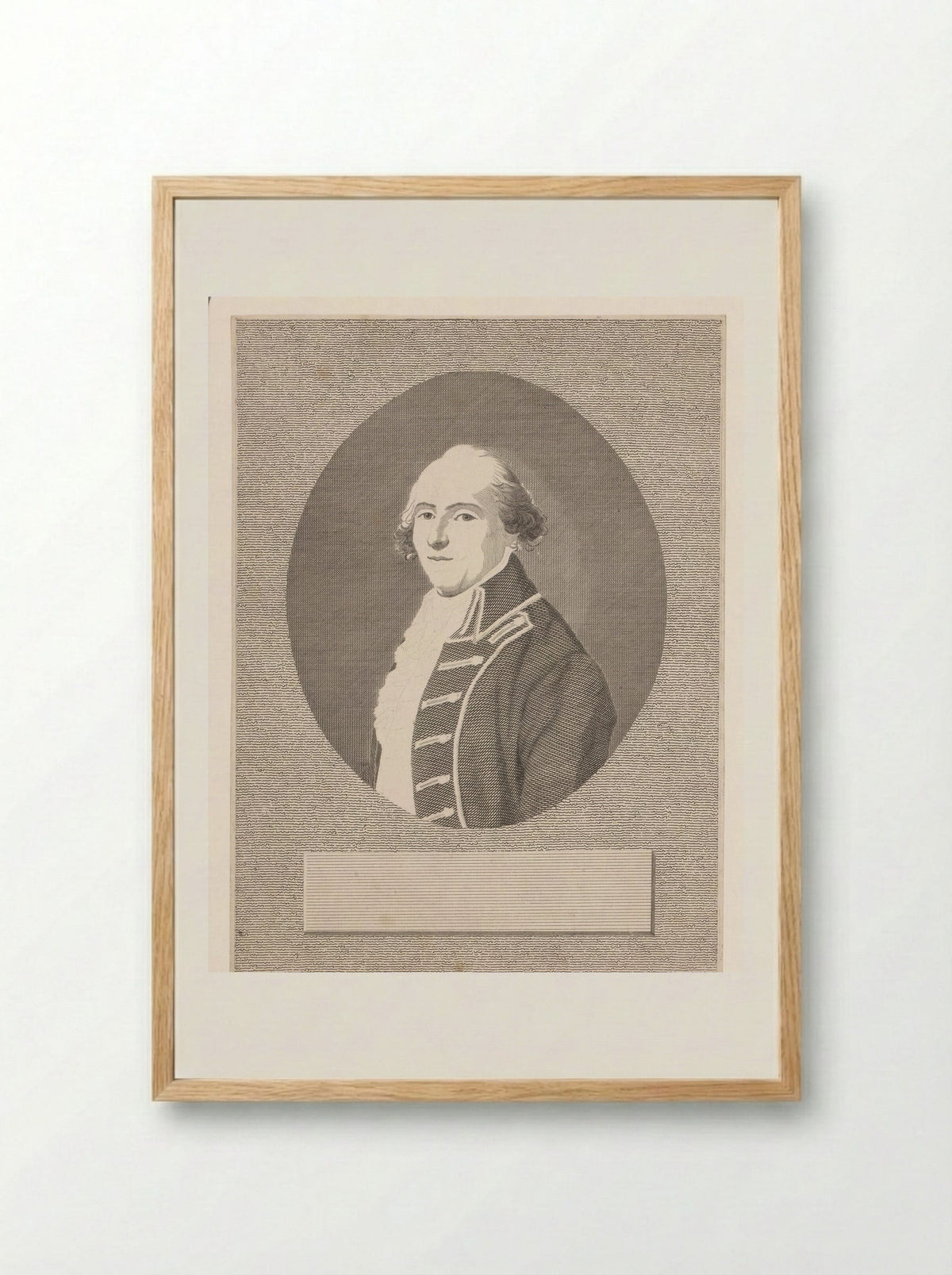 Portret van Johann Goercke - Anton Wachsmann - Framed Print Wood