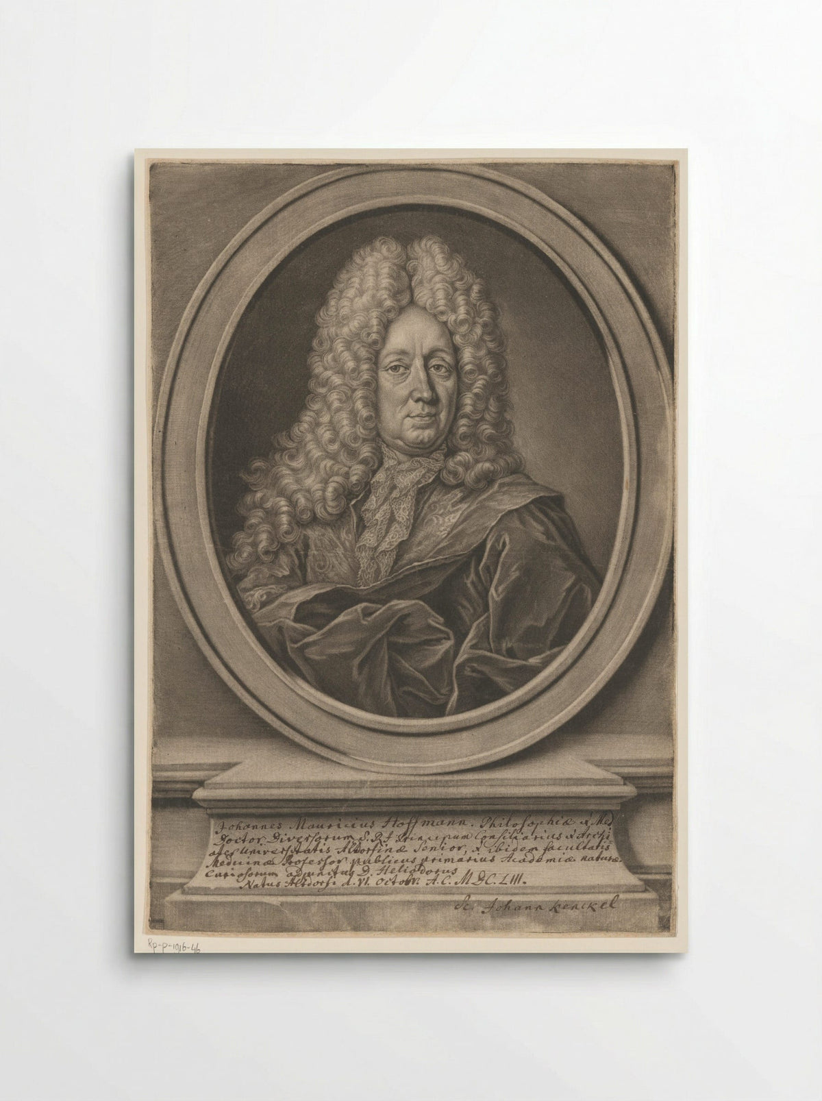Portret van Johann Moritz Hoffmann - Christoph Weigel - Poster