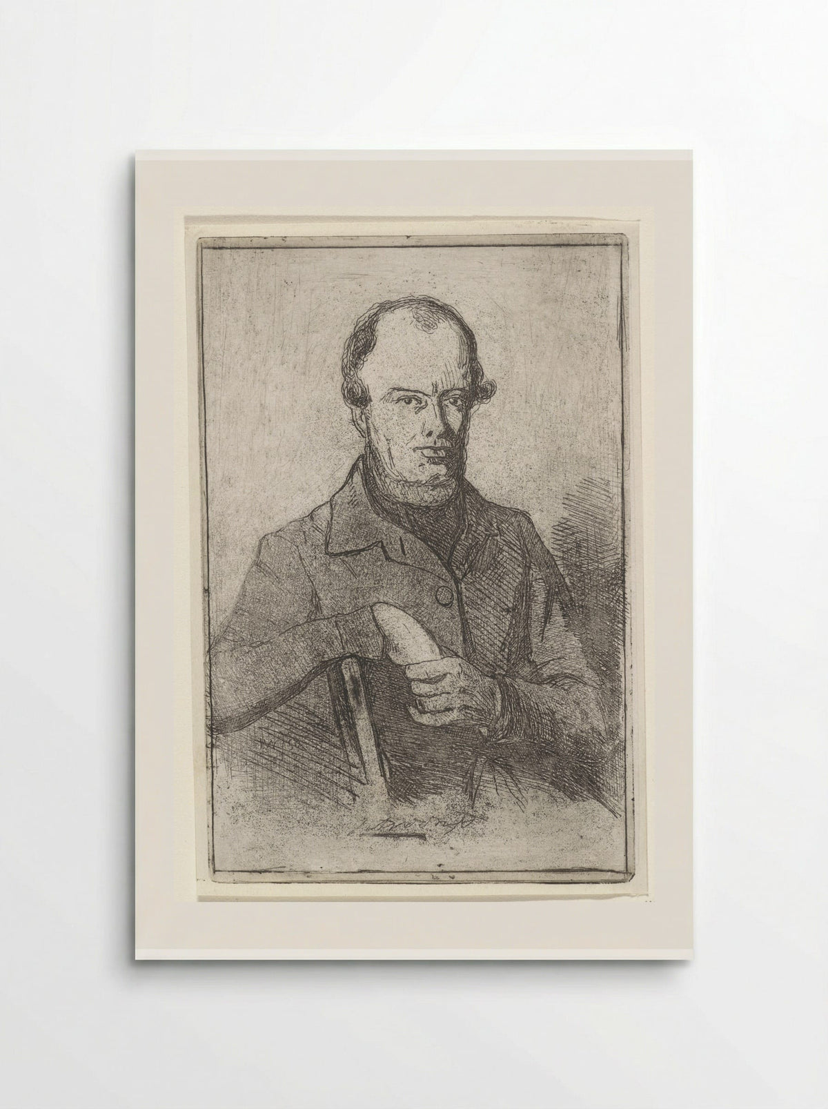 Portret van Johannes Adrianus van der Drift - Jan Weissenbruch - Poster