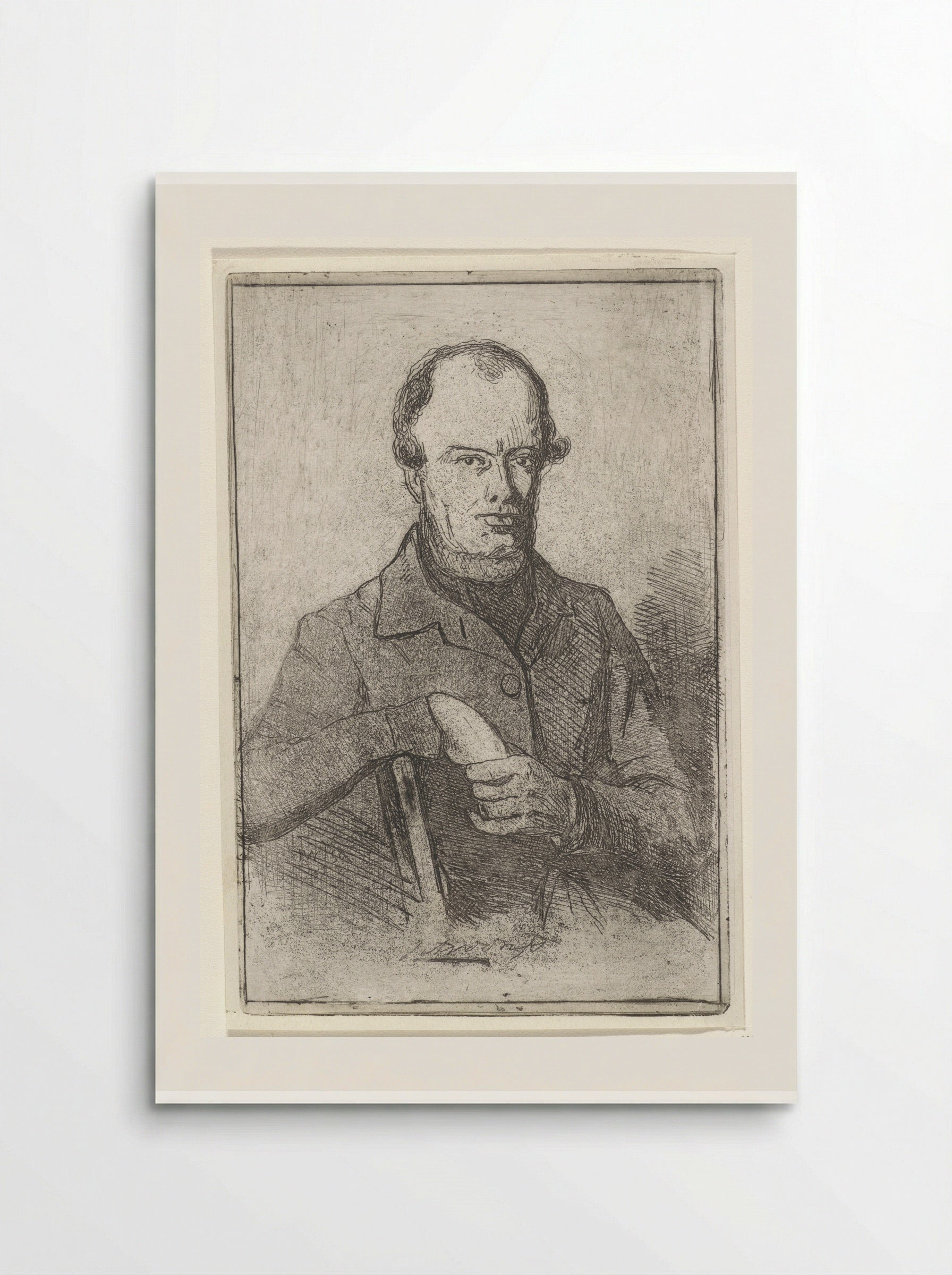 Portret van Johannes Adrianus van der Drift - Jan Weissenbruch - Poster
