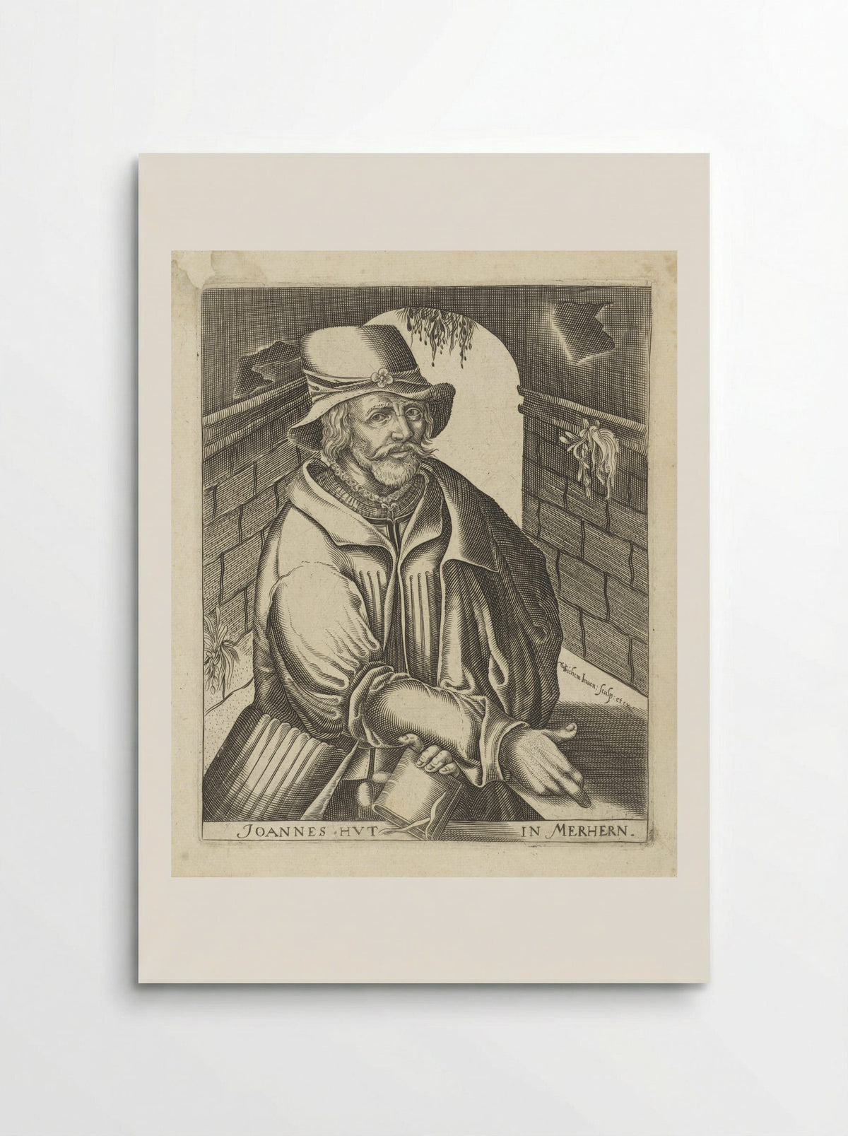 Portret van Johannes Hus - Wilhelmus Goeree - Poster