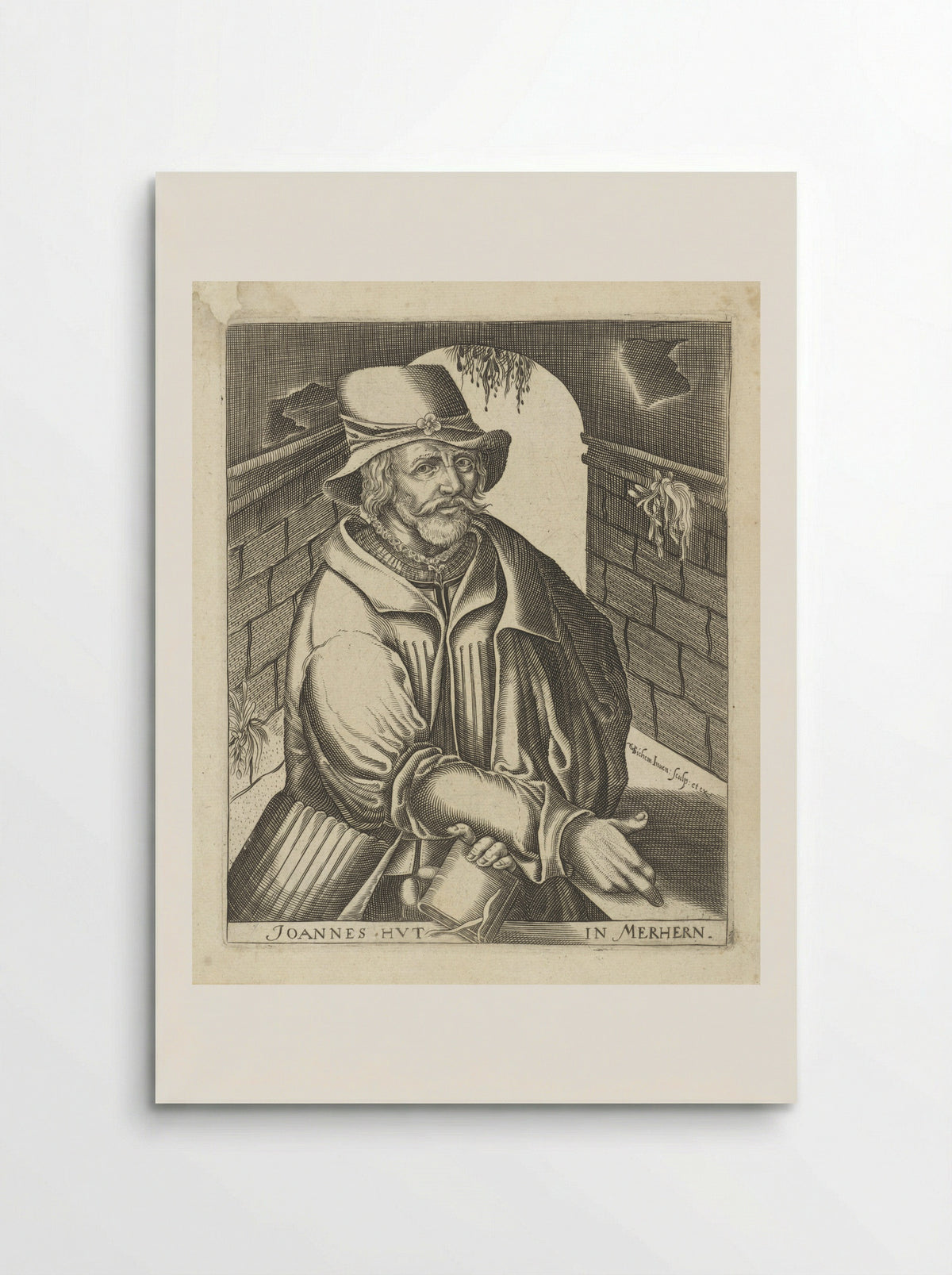 Portret van Johannes Hus - Wilhelmus Goeree - Poster