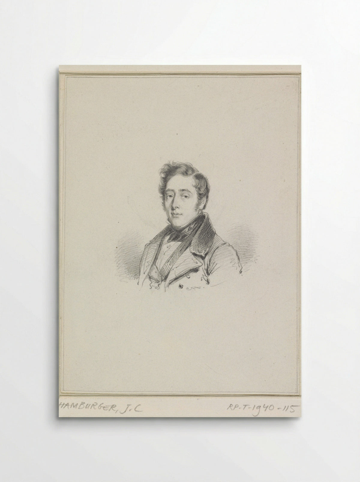 Portret van Johannes Leonardus Wolterbeek - Johannes Philippus Lange - Poster