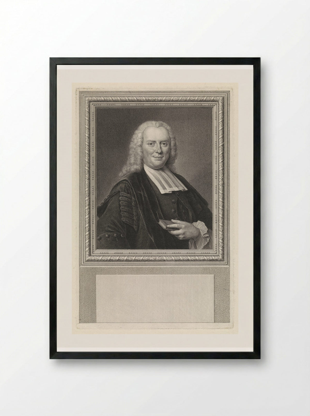 Portret van Johannes Oosterdijk Schacht - Pieter Tanjé - Framed Print Black