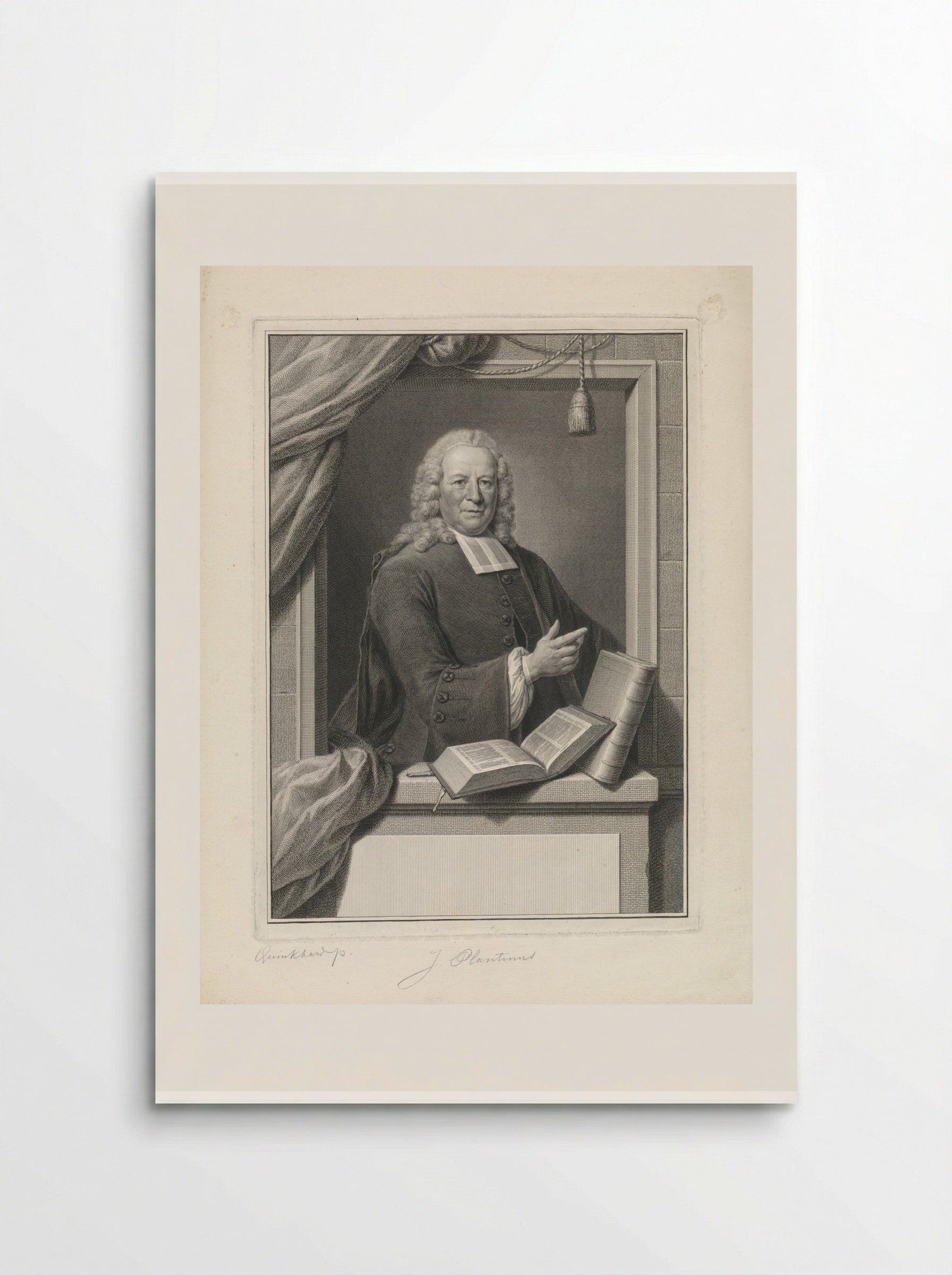 Portret van Johannes Plantinus - Pieter Tanjé - Poster