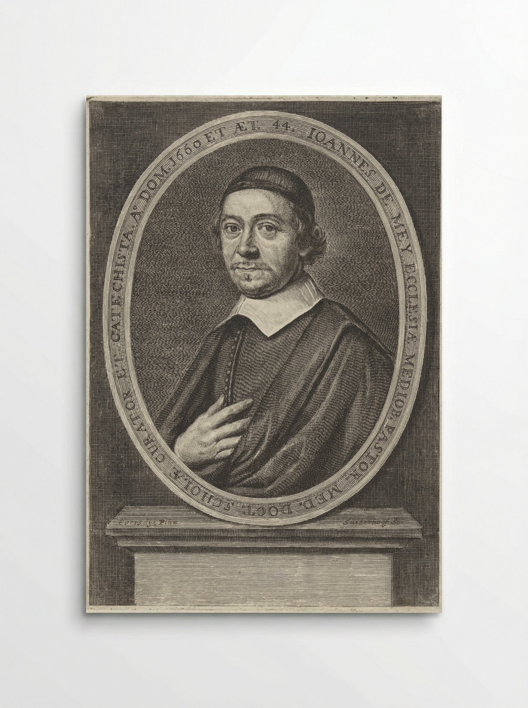 Portret van Johannes de Mey - Jonas Suyderhoef - Poster