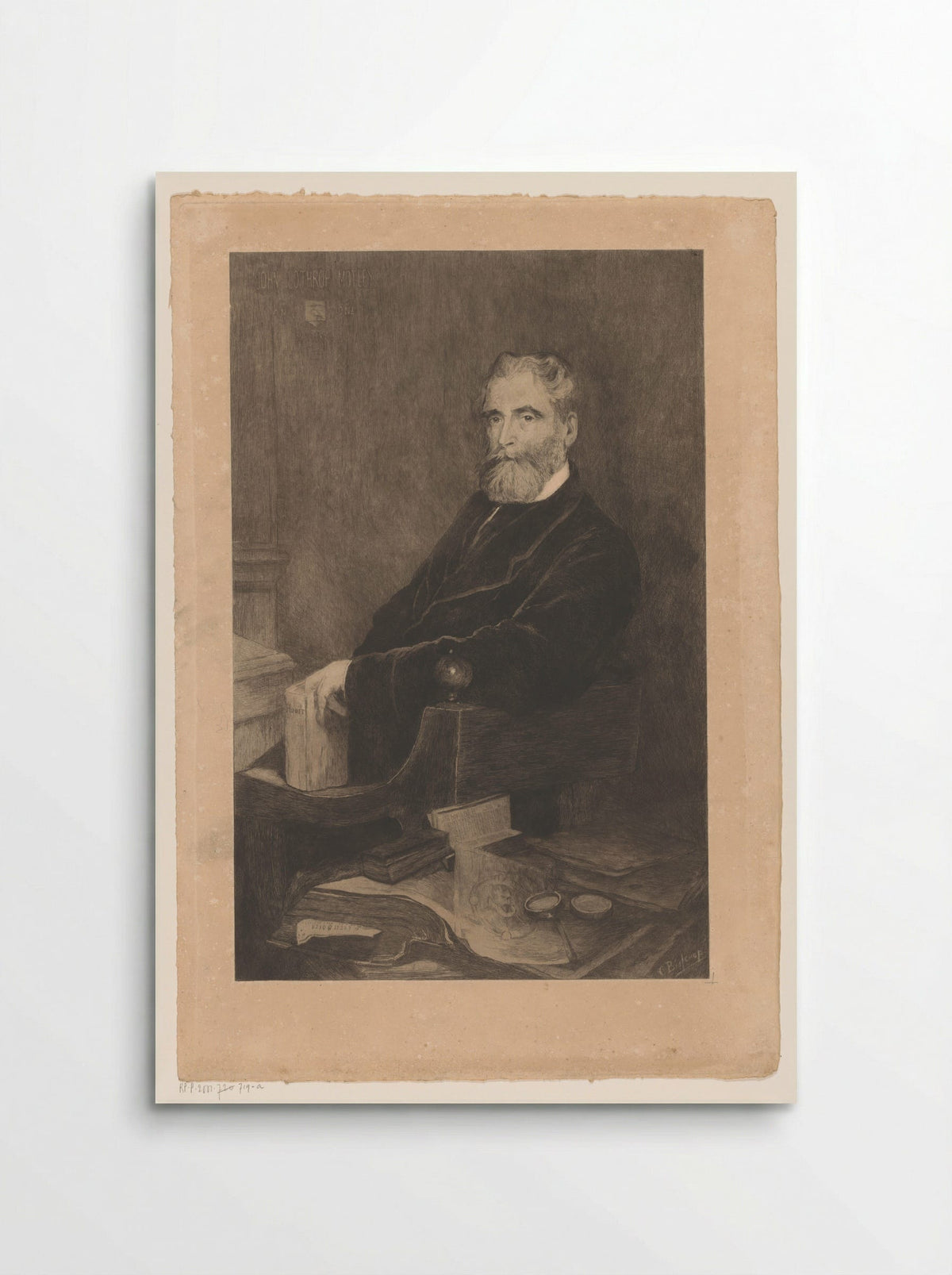 Portret van John Lothrop Motley - Philip Zilcken - Poster