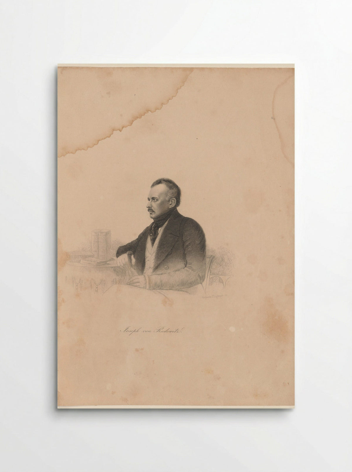 Portret van Joseph von Radowitz - Auguste Hüssener - Poster