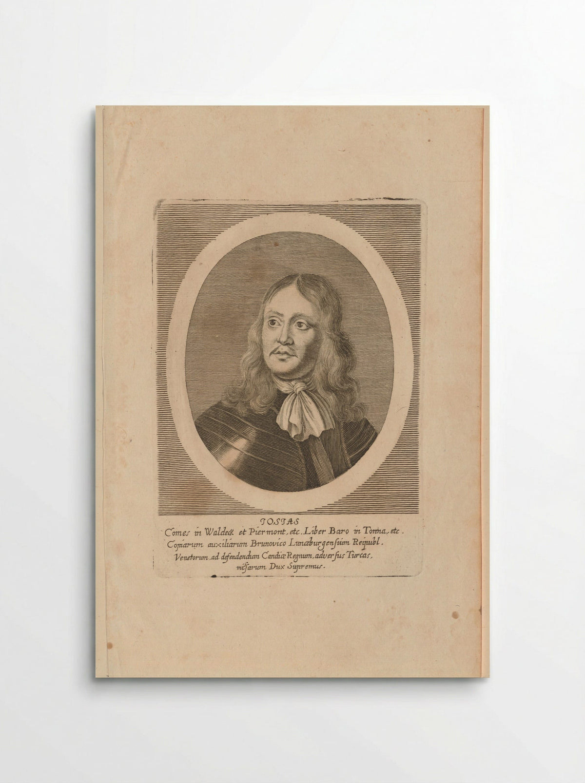 Portret van Josias, graaf van Waldeck - Elias Nessenthaler - Poster