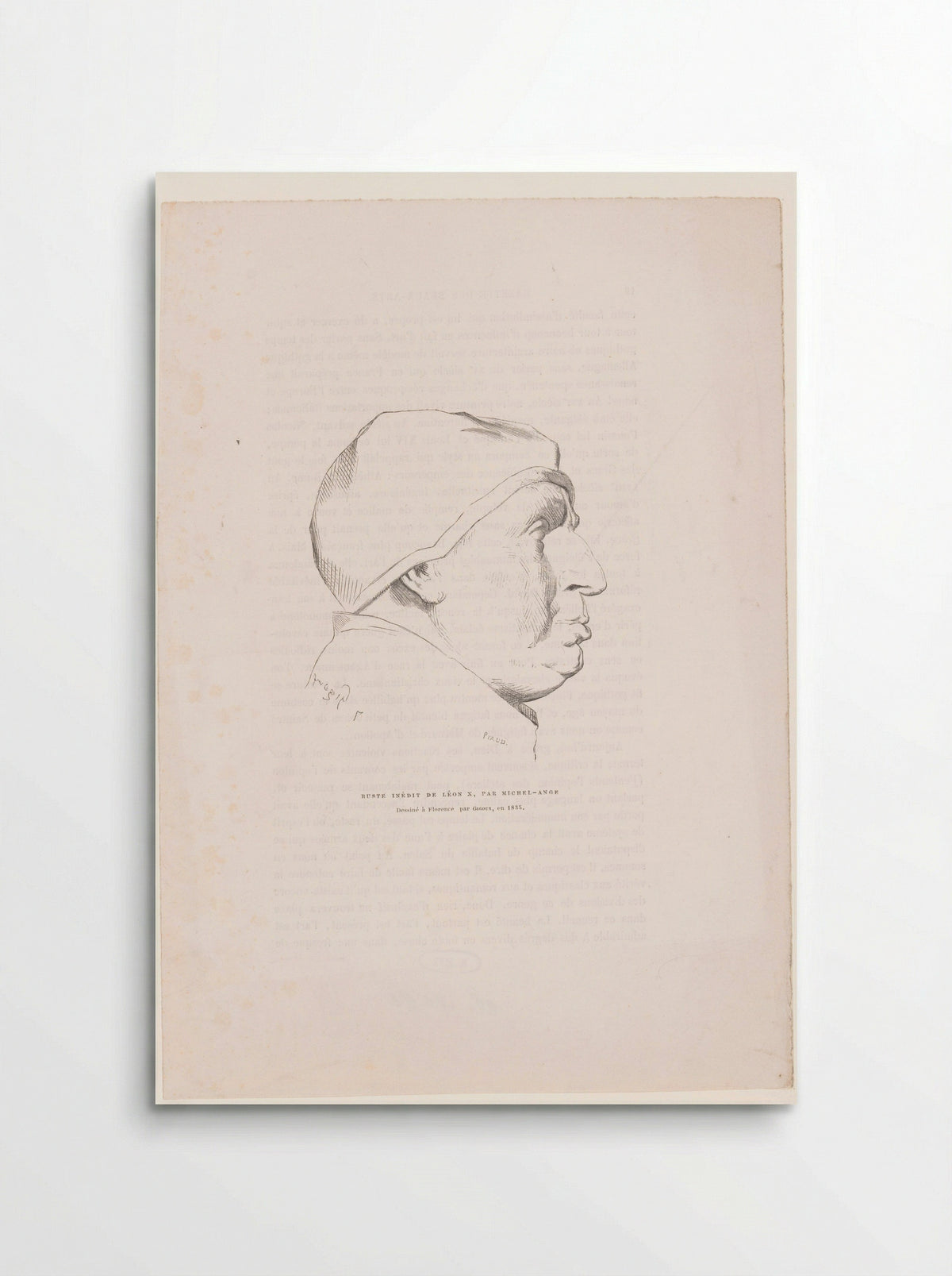 Portret van Leo X - Gazette des Beaux-Arts - Poster