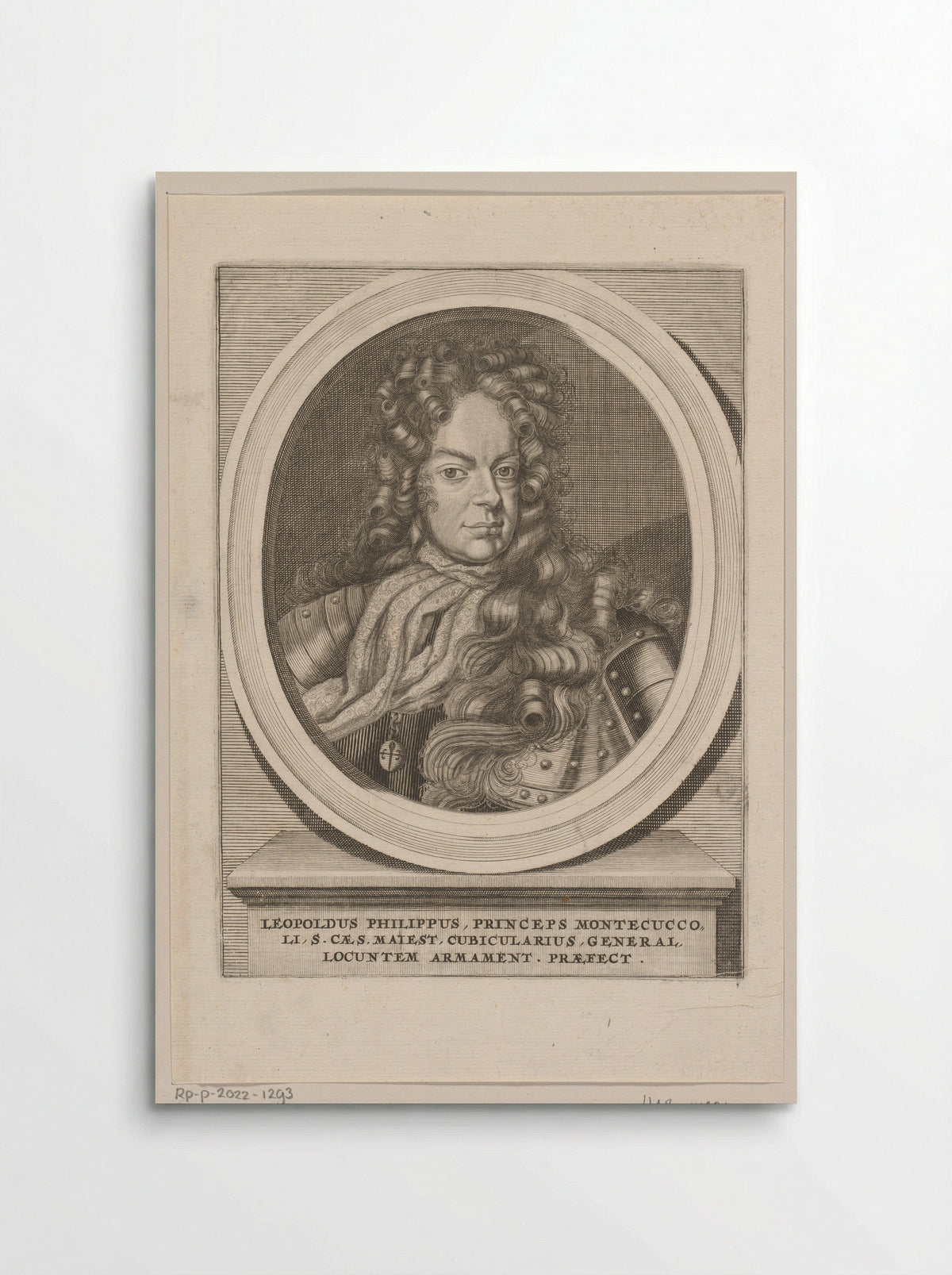 Portret van Leopold Philip Montecuccoli - Elias Nessenthaler - Poster