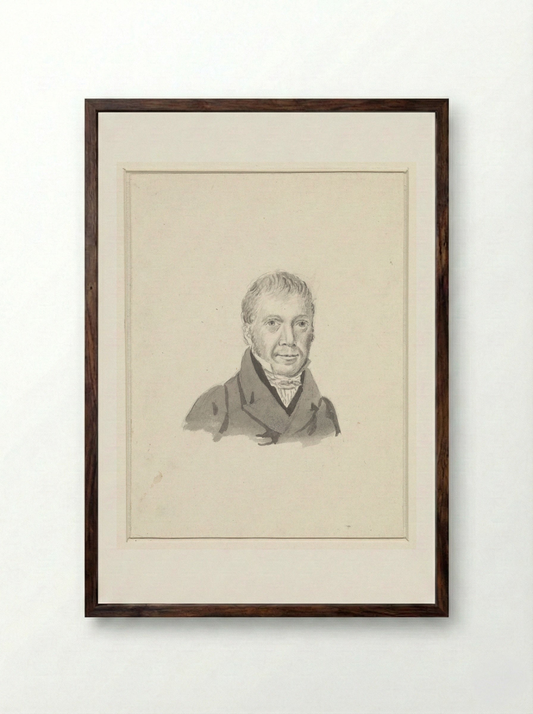 Portret van Lodewijk Ten Bokkel - Jan Willem Caspari - Framed Print Dark Wood