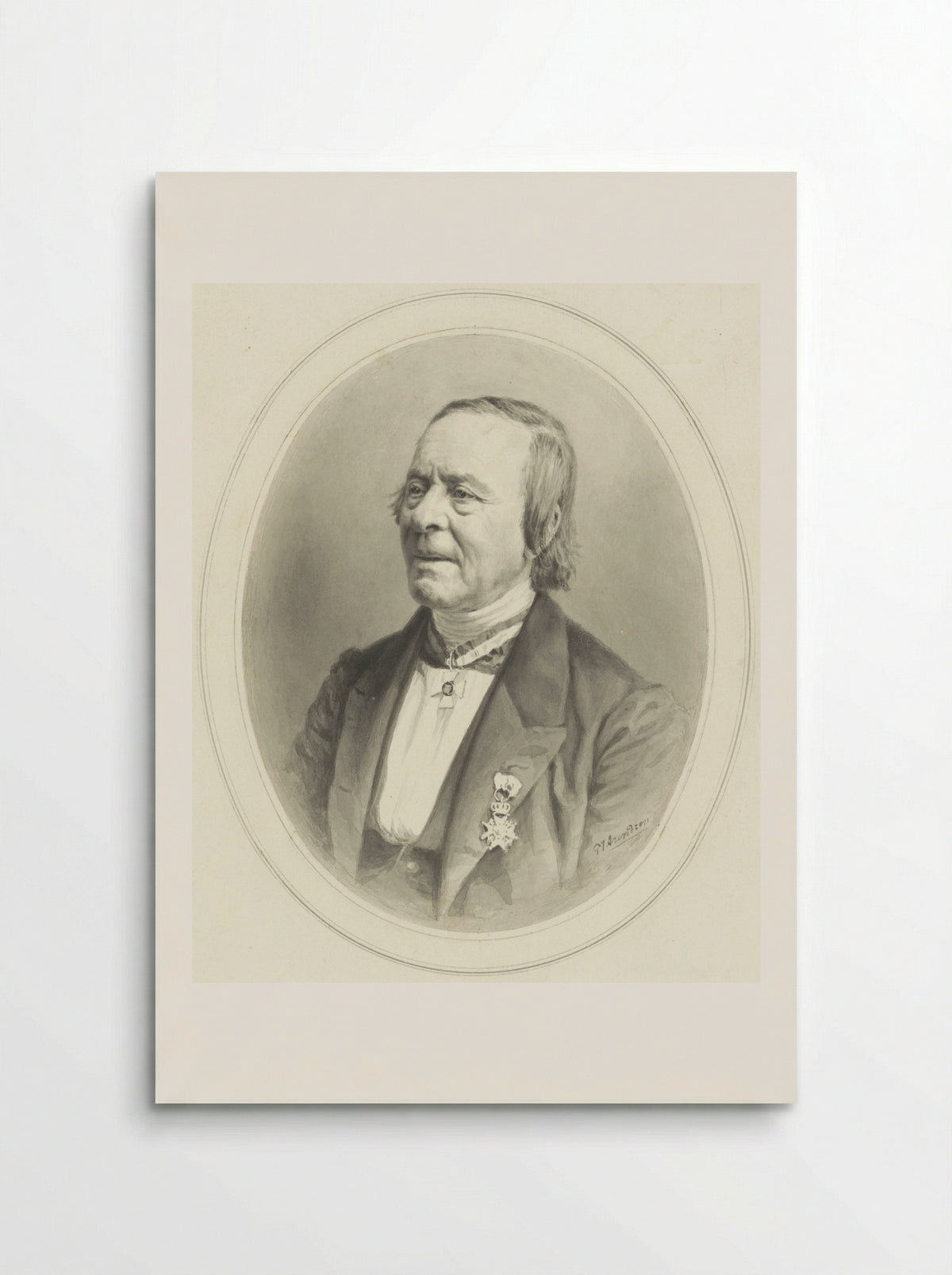 Portret van Louis Royer - Petrus Johannes Arendzen - Poster