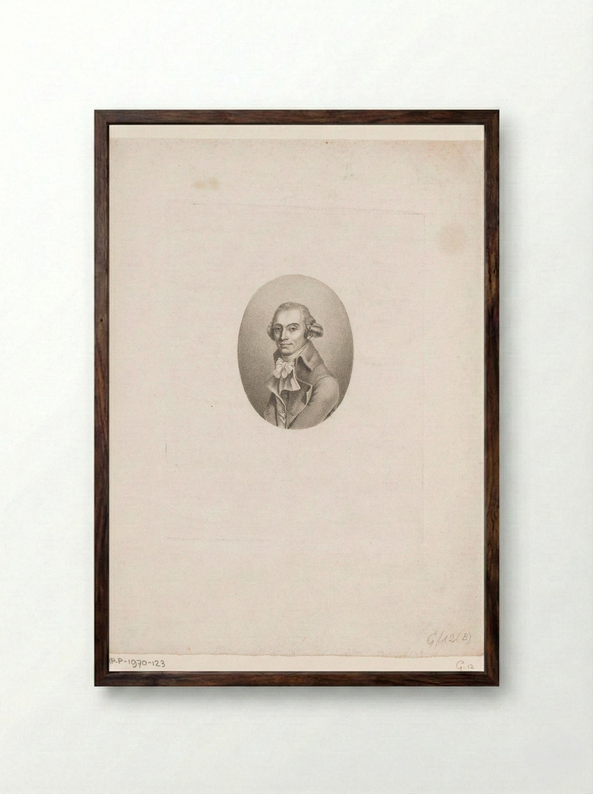 Portret van Louis Viardot - Pierre-Paul Prud'hon - Framed Print Dark Wood