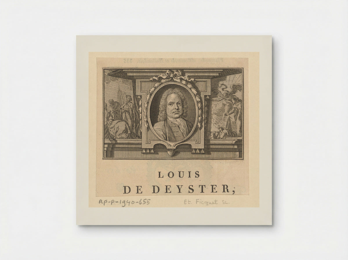 Portret van Louis de Deyster - Étienne Ficquet - Poster