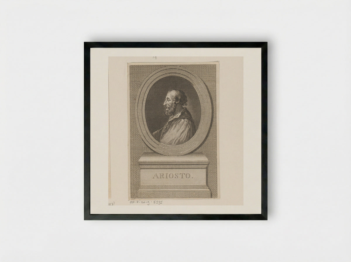 Portret van Ludovico Ariosto - Thomas Cook - Framed Print Black