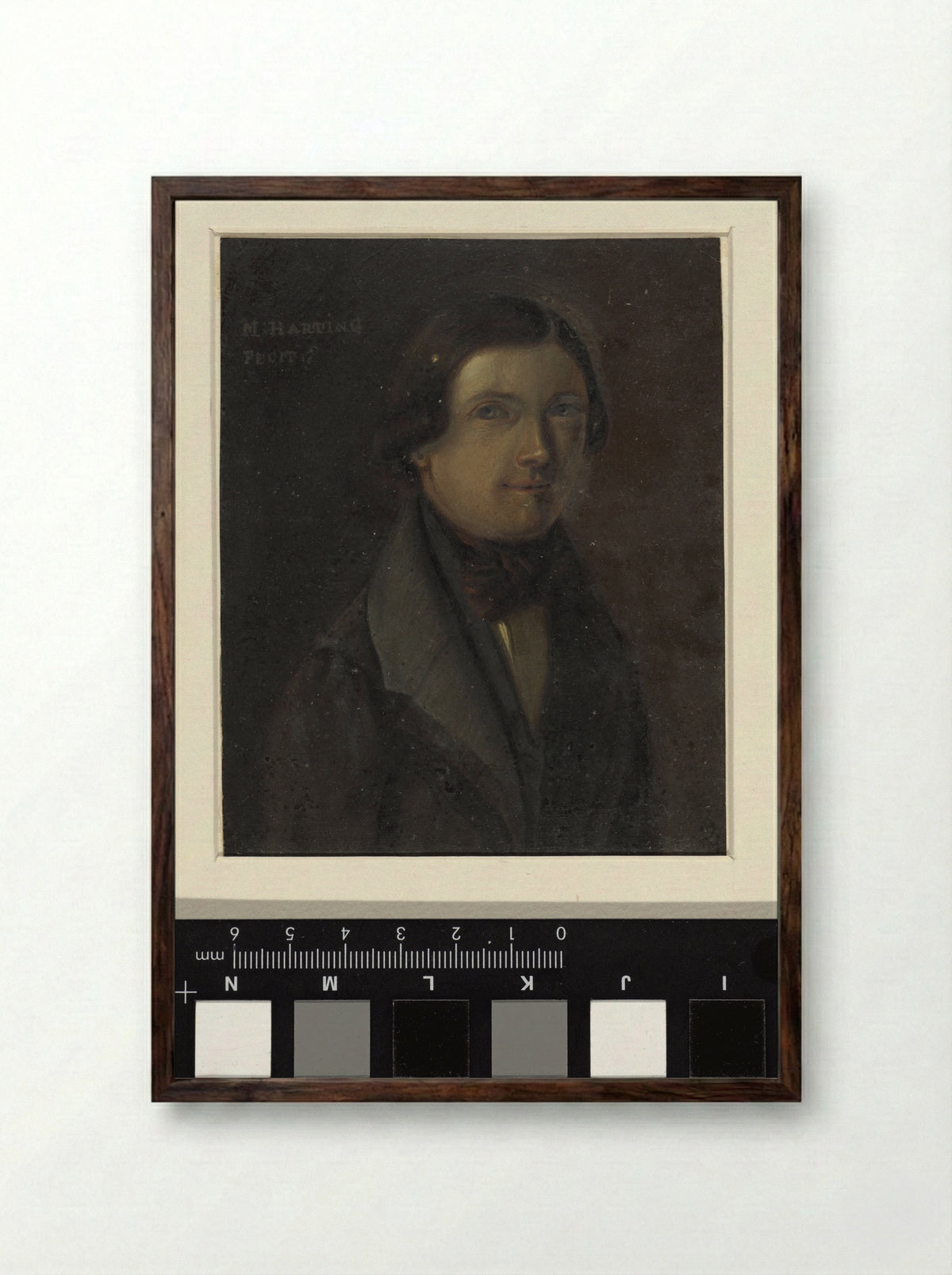 Portret van Martinus Harting - Martinus Harting - Framed Print Dark Wood