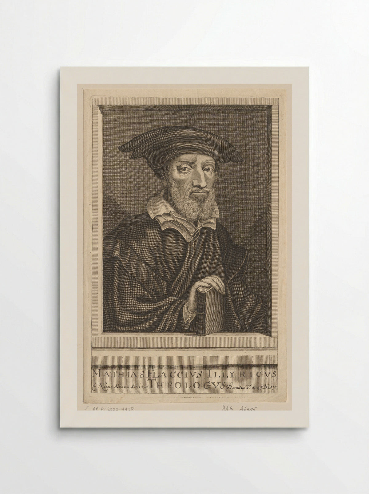 Portret van Matthias Flacius - Nicolaus Häublin - Poster
