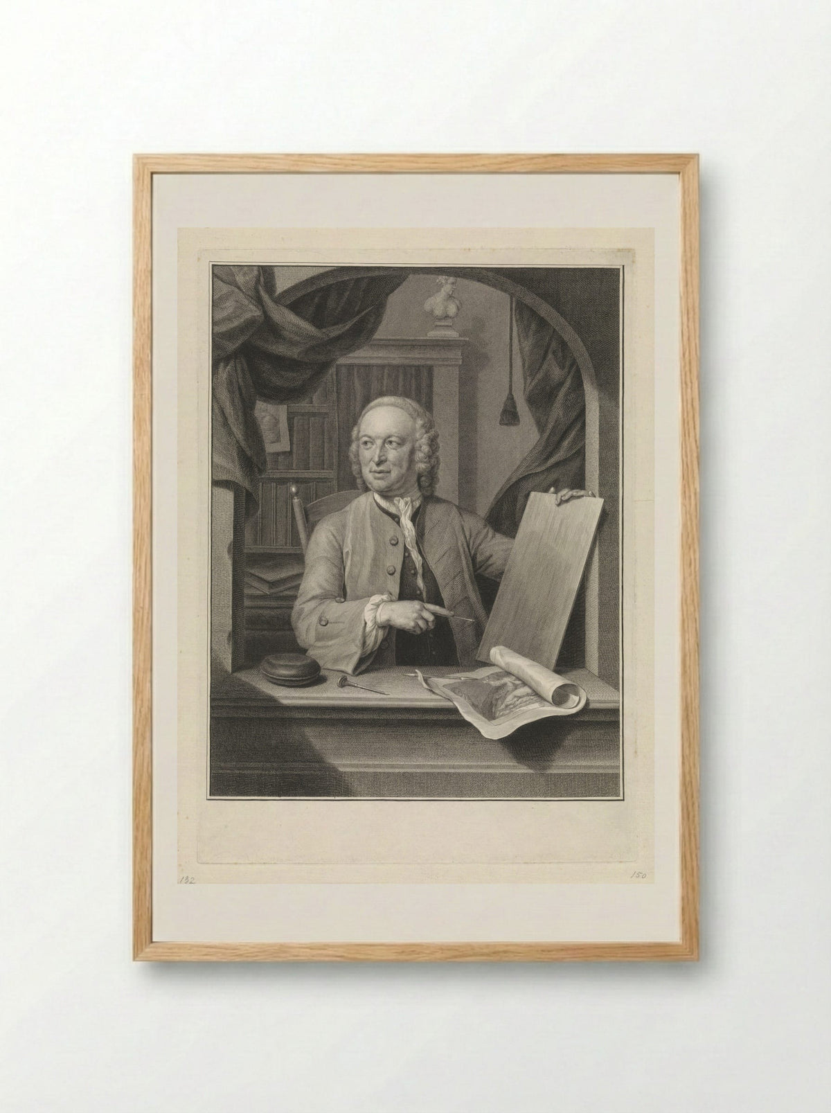 Portret van Maurits, prins van Oranje - Pieter Tanjé - Framed Print Wood