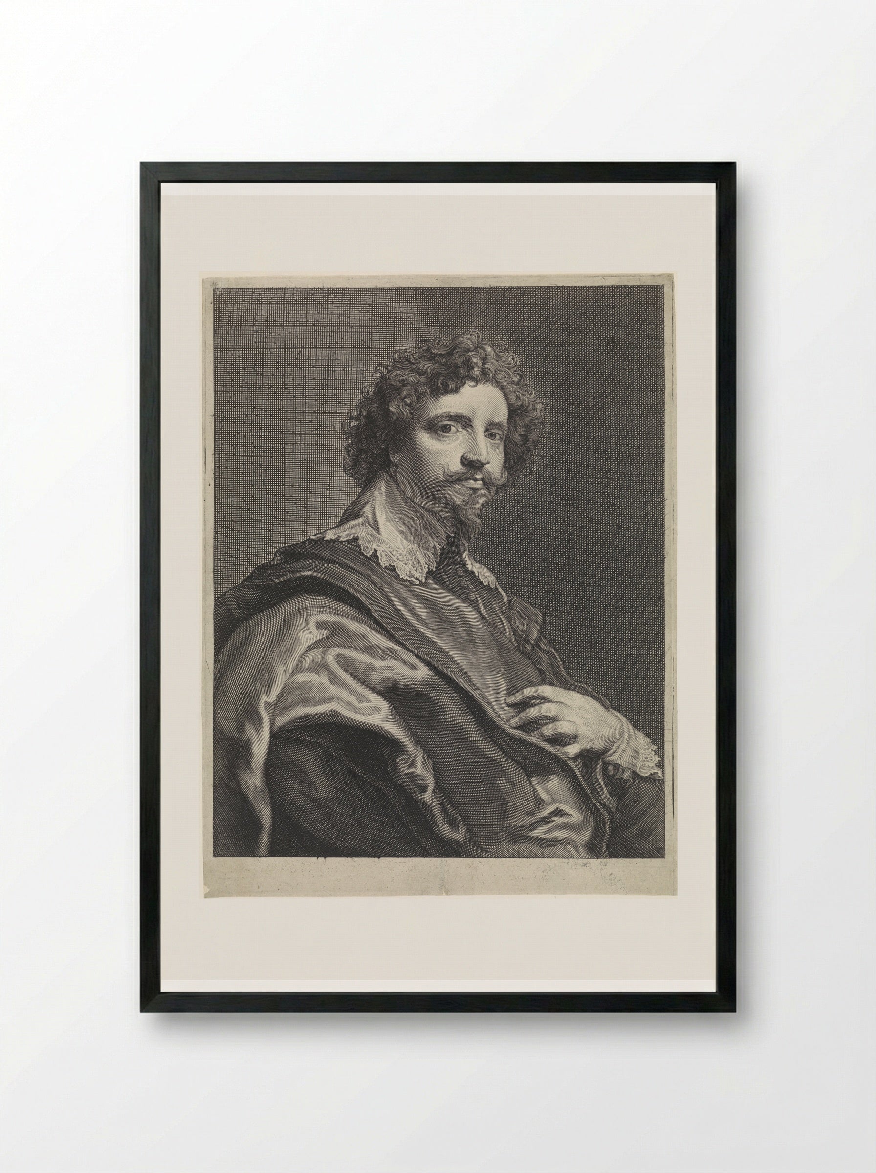 Portret van Michiel le Blon - Theodor Matham - Framed Print Black