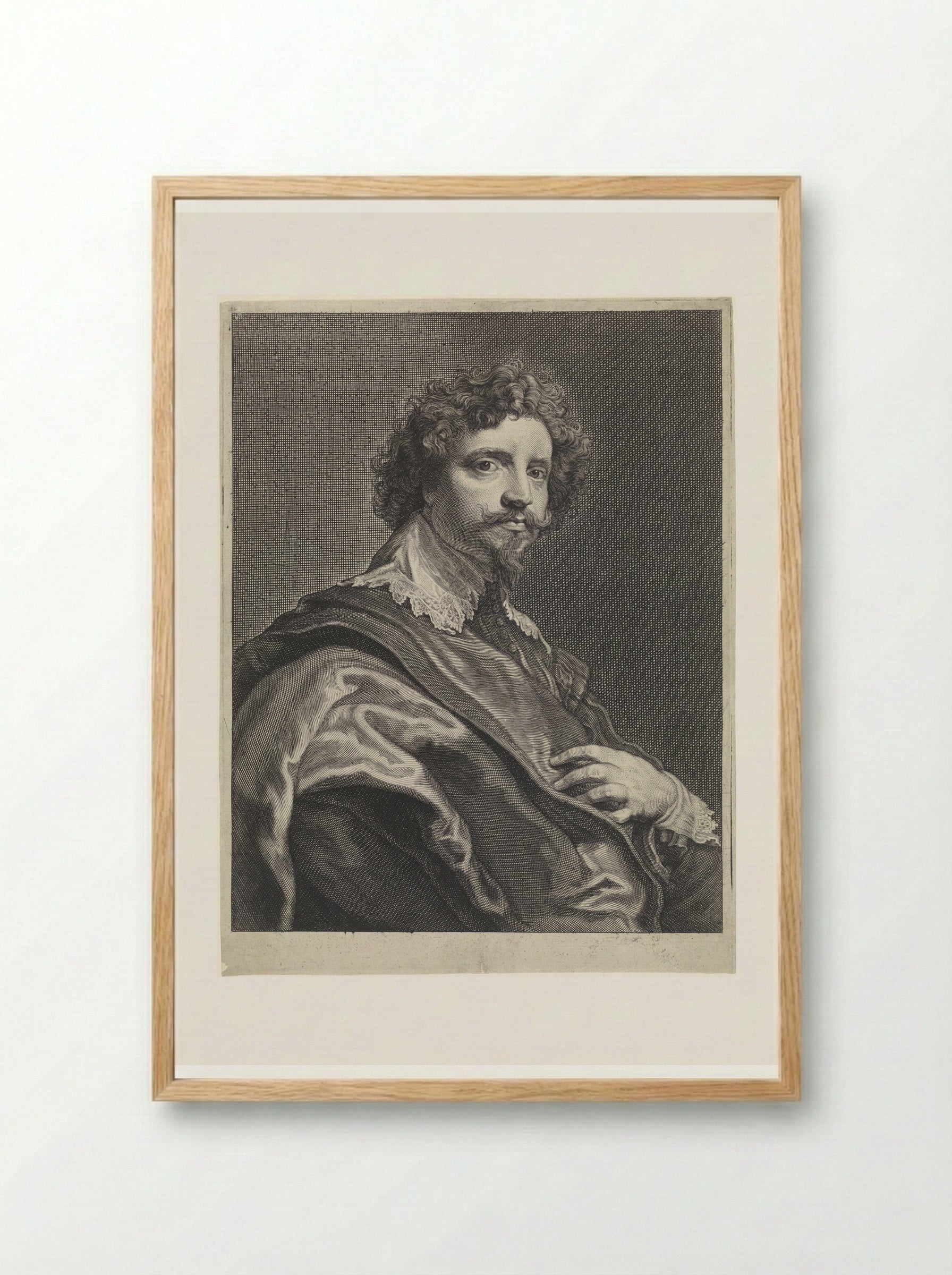 Portret van Michiel le Blon - Theodor Matham - Framed Print Wood