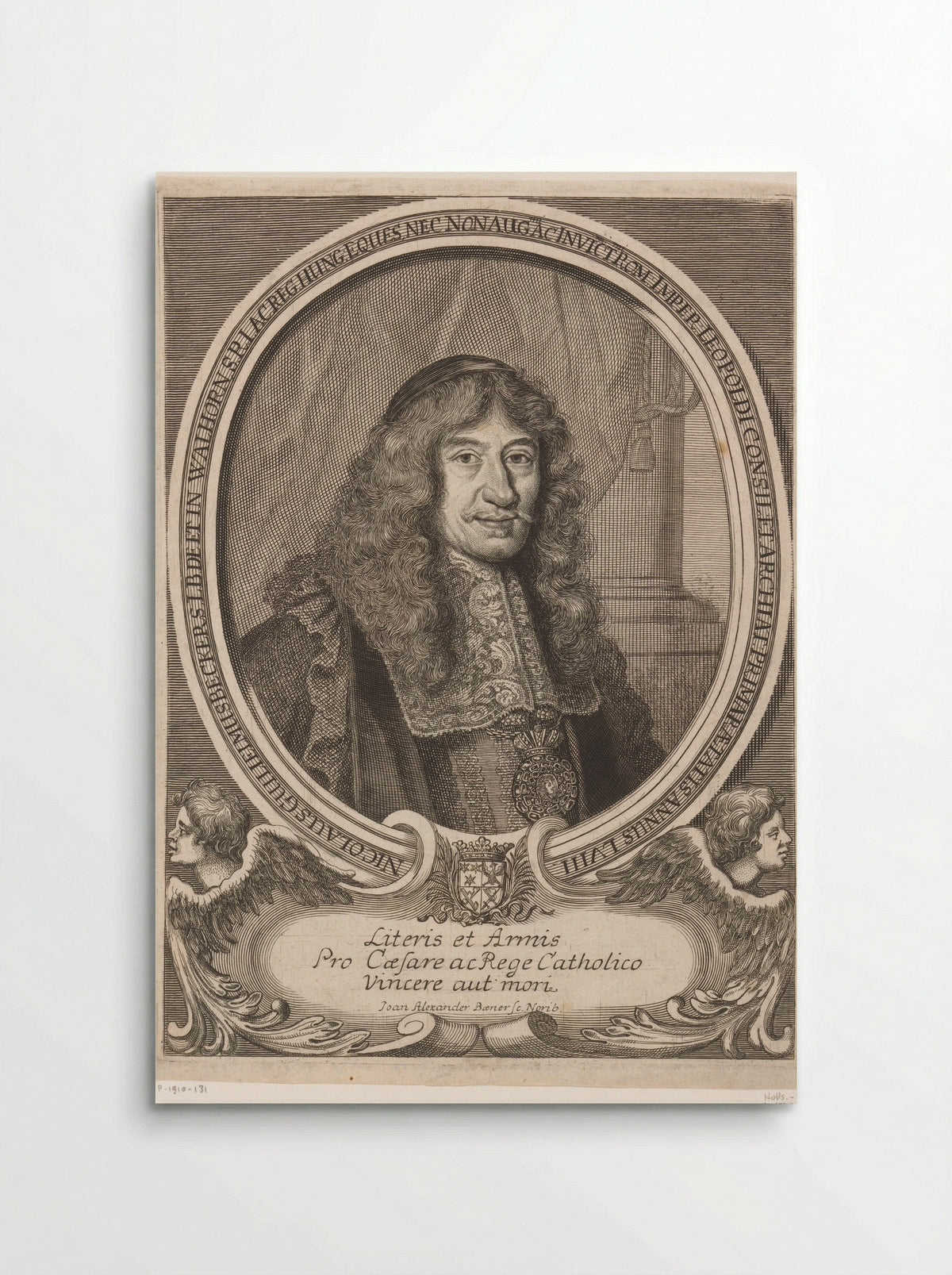 Portret van Nicolaus Wilhelm Beckers, Freiherr von Walhorn - Johann Alexander Böner - Poster