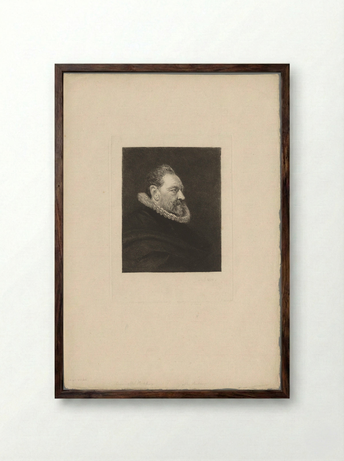 Portret van Nikolaas Rockox - Andrew Geddes - Framed Print Dark Wood