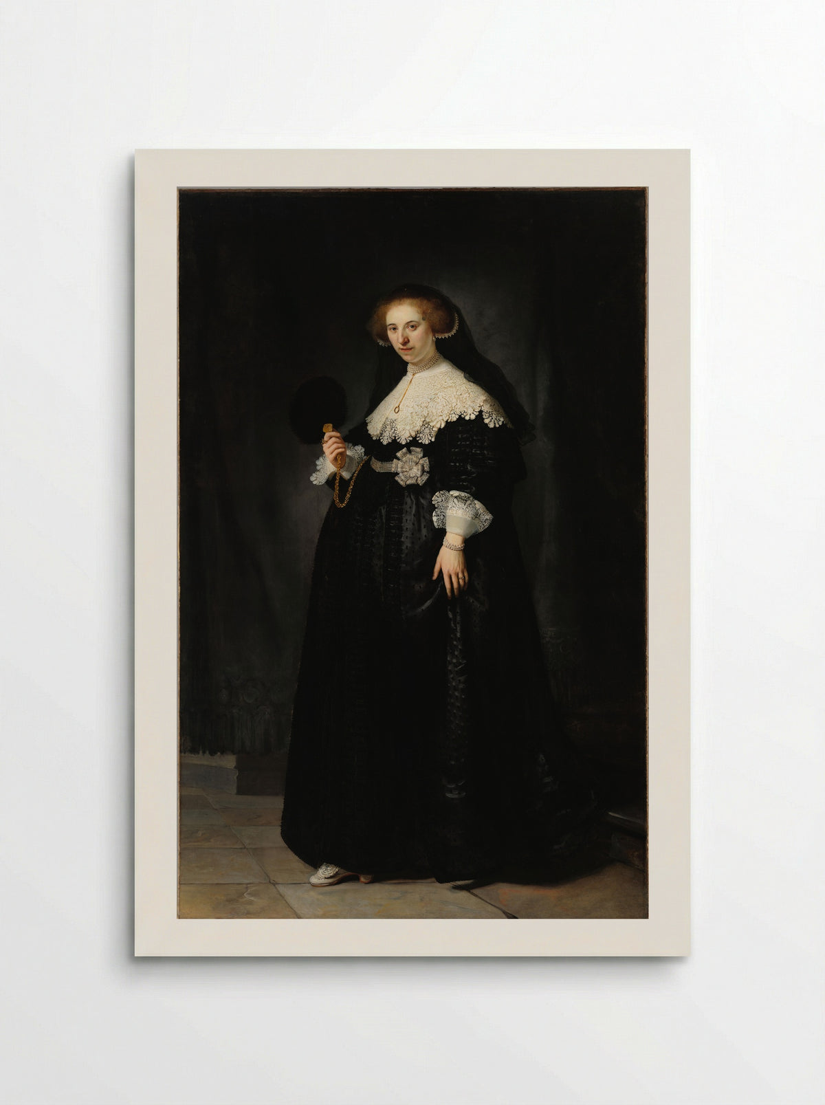 Portret van Oopjen Coppit - Rembrandt van Rijn - Poster