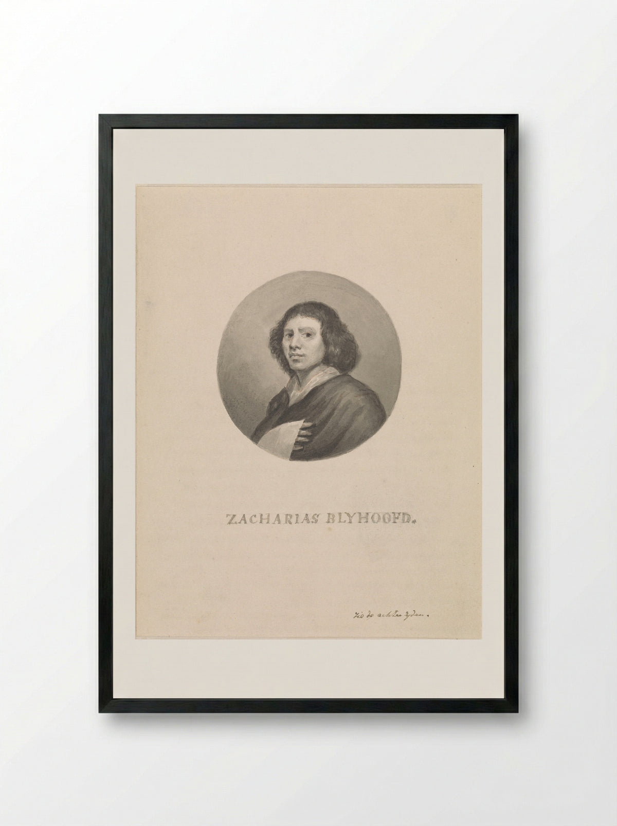 Portret van Petronella van der Burcht - Zacharias Blijhooft - Framed Print Black