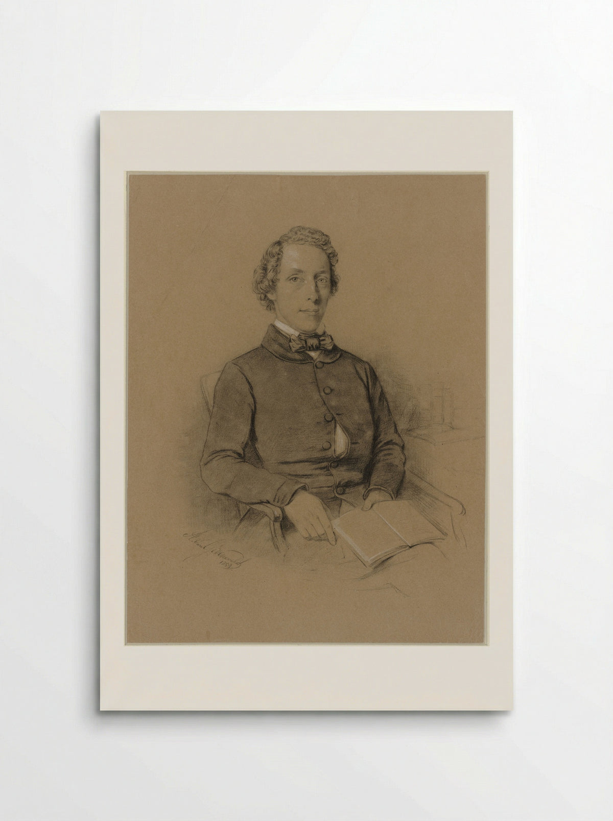 Portret van Petrus Augustus de Génestet - Antonie Johannes Groeneveldt - Poster