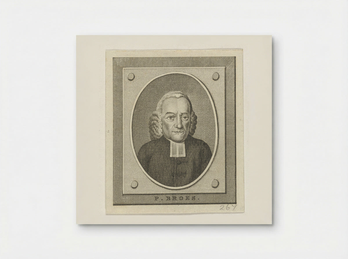 Portret van Petrus Broes - Carel Jacob de Huyser - Poster