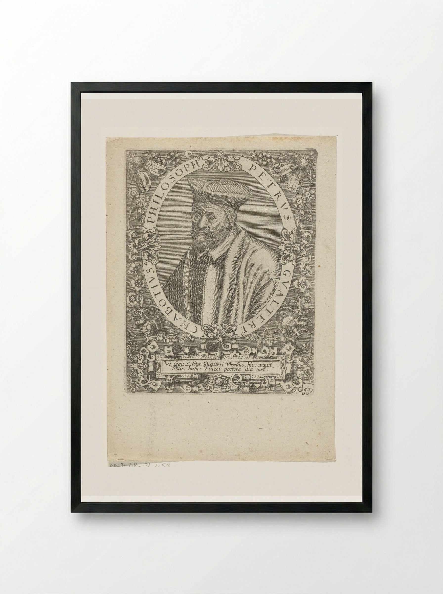 Portret van Pierre Gautier Chabot - Johann Theodor de Bry - Framed Print Black
