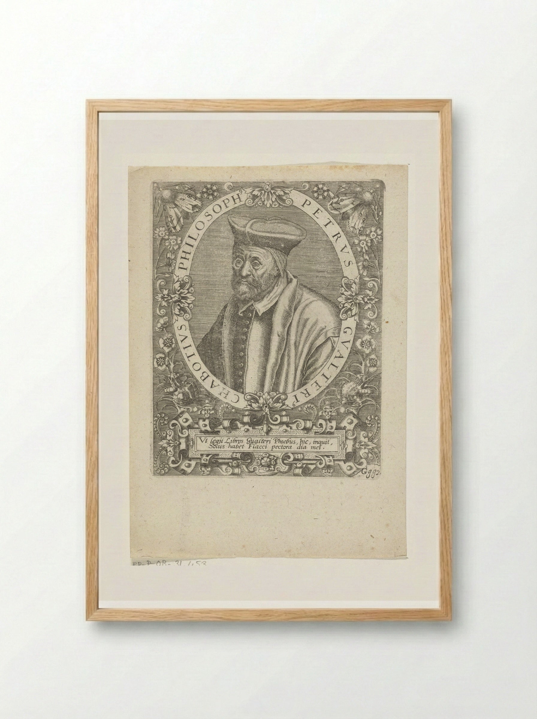 Portret van Pierre Gautier Chabot - Johann Theodor de Bry - Framed Print Wood