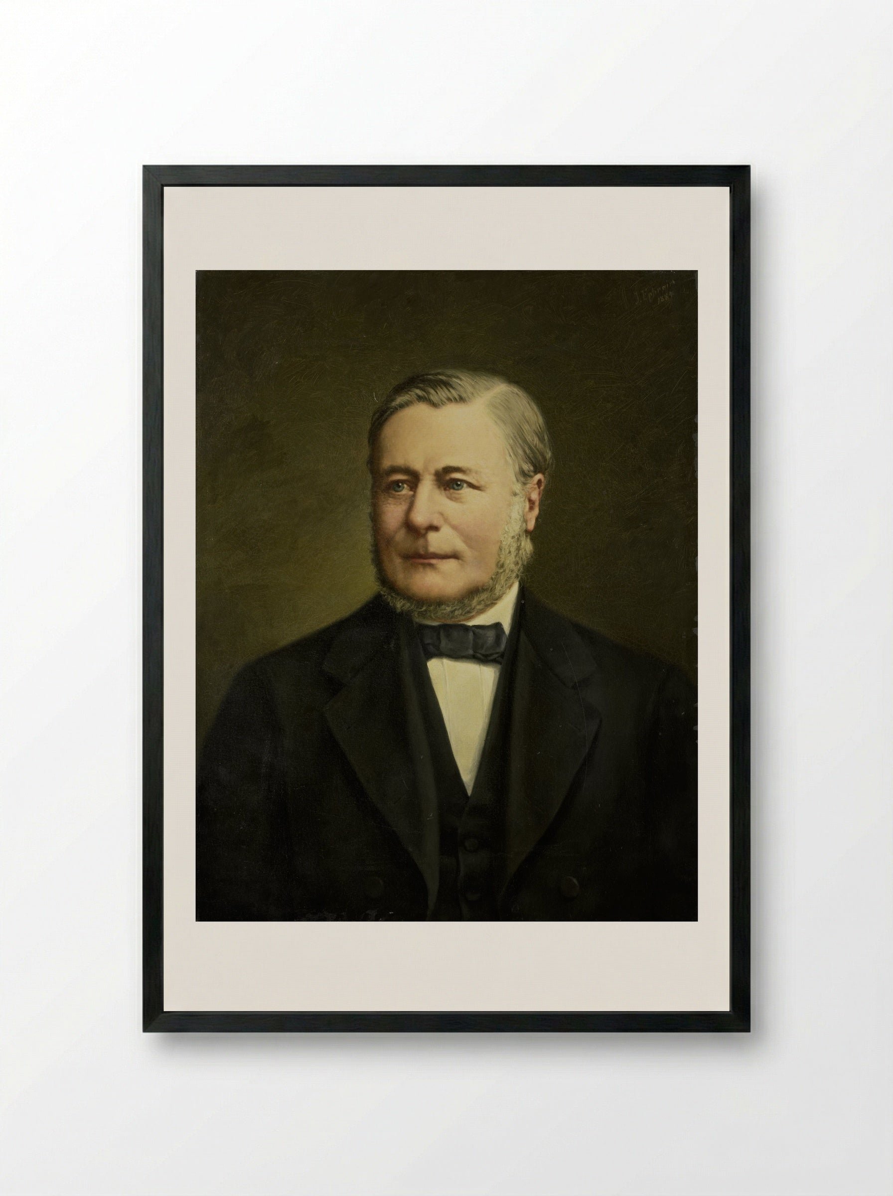 Portret van Pieter Hendrik van Gelder - Johannes Ephraim - Framed Print Black