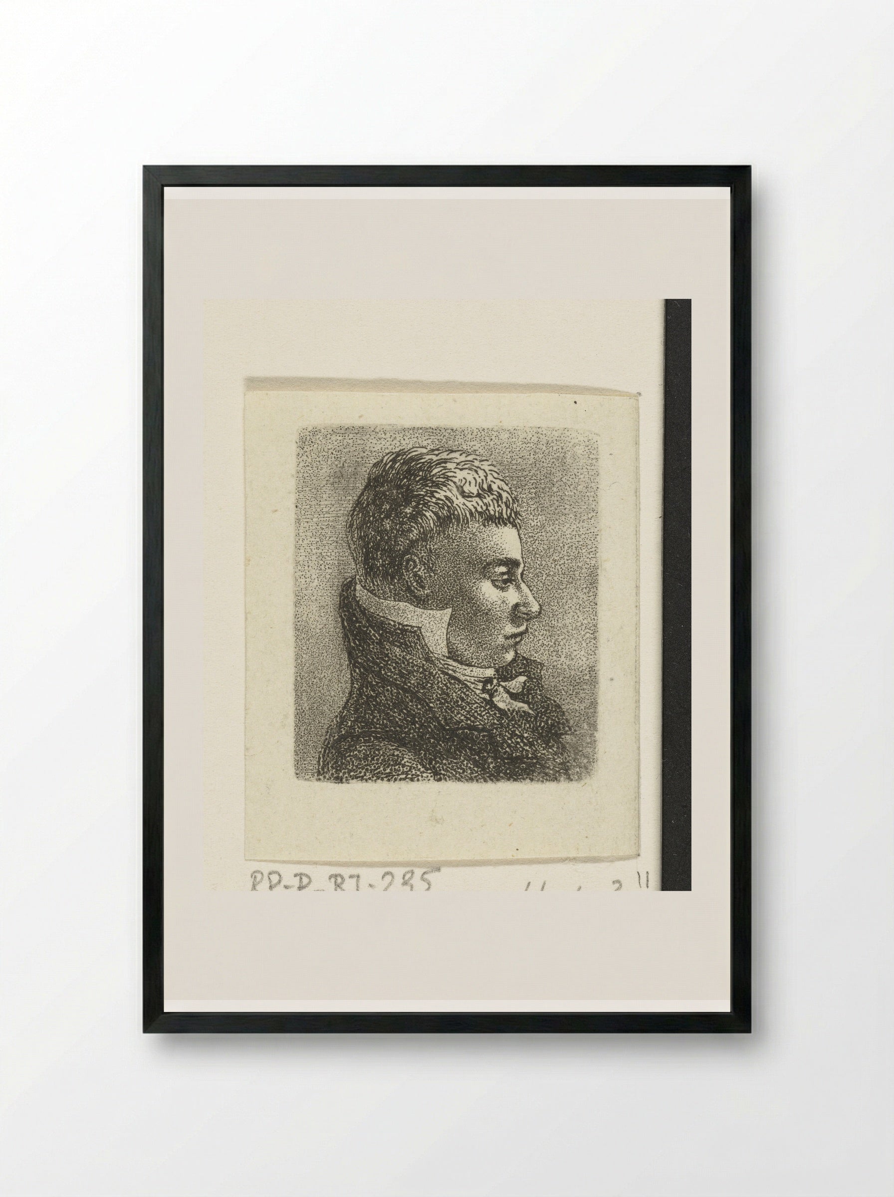 Portret van Pieter Otto van der Chijs - Ernst Willem Jan Bagelaar - Framed Print Black