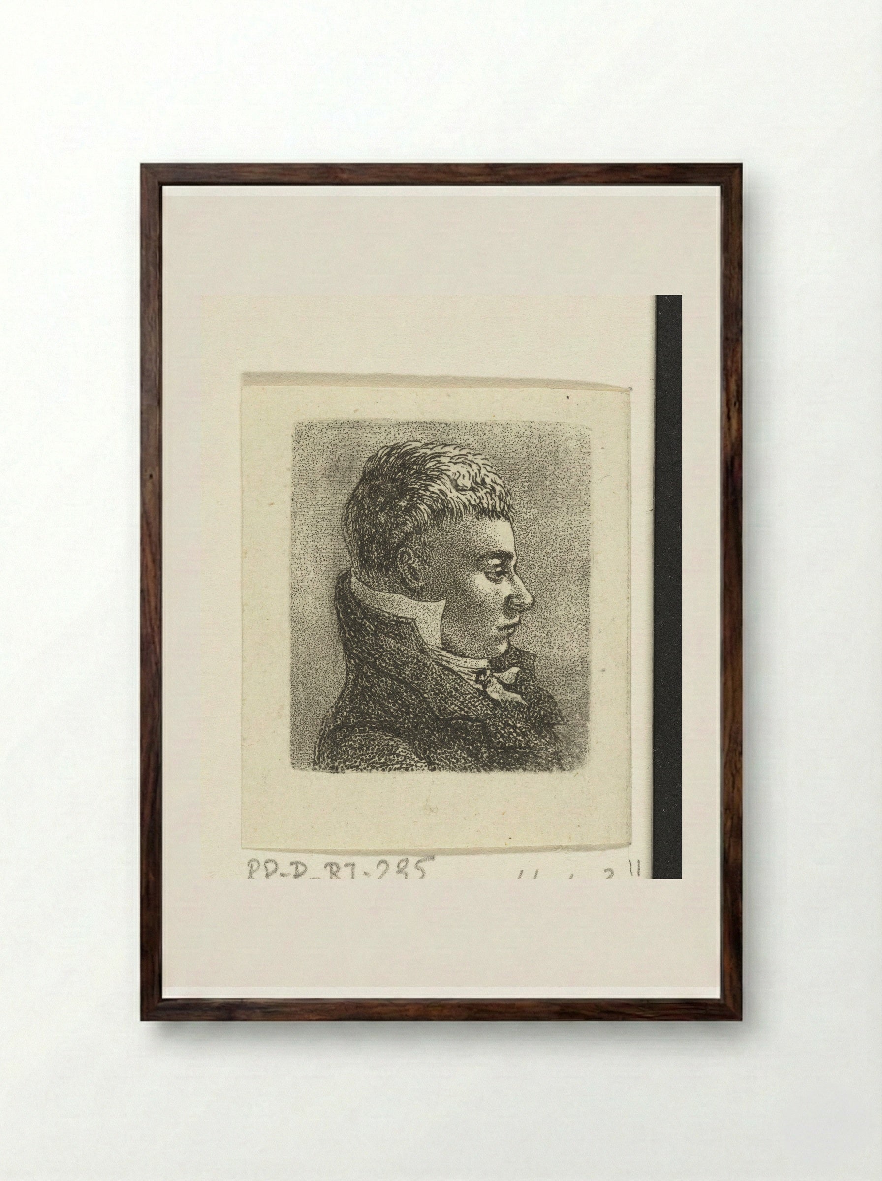 Portret van Pieter Otto van der Chijs - Ernst Willem Jan Bagelaar - Framed Print Dark Wood