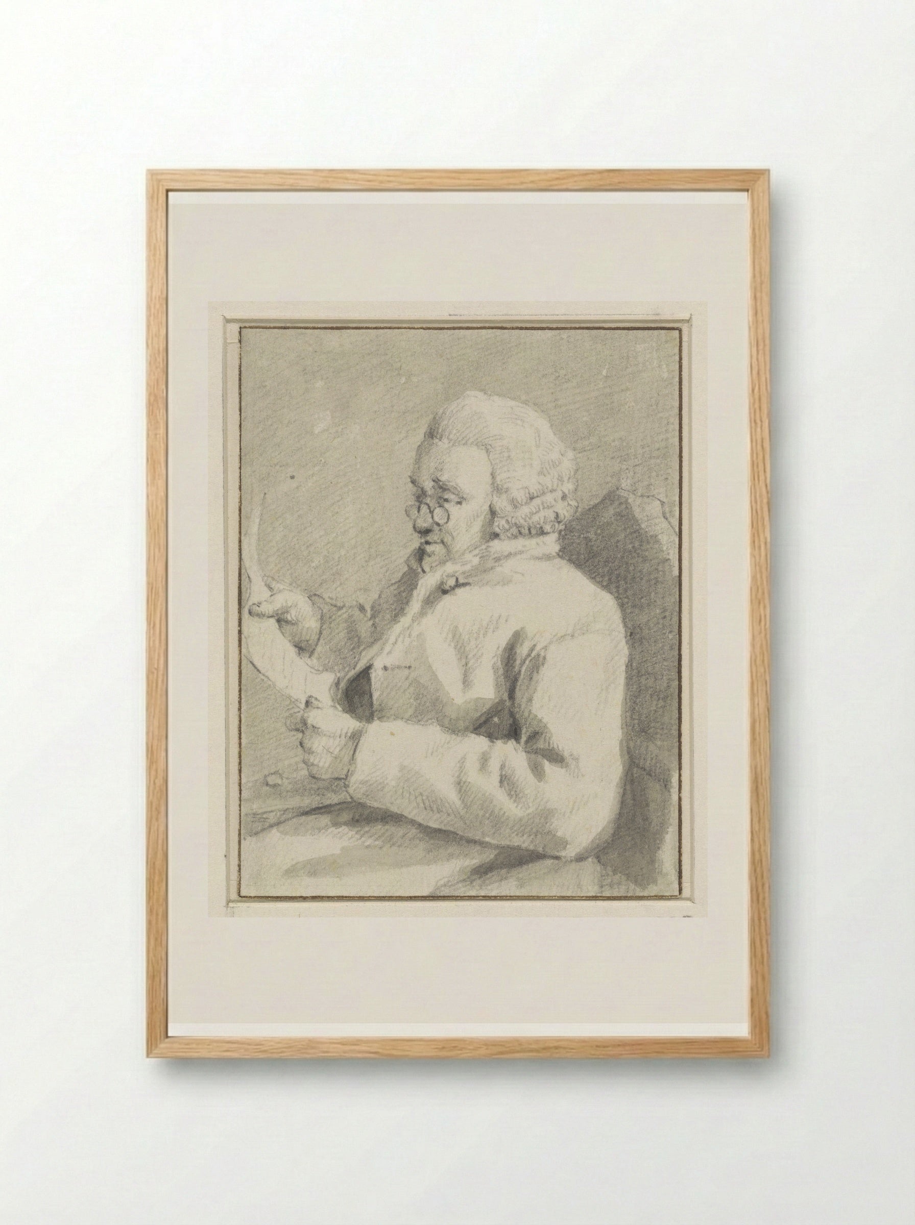 Portret van Pieter van Bleiswijk - Aert Schouman - Framed Print Wood