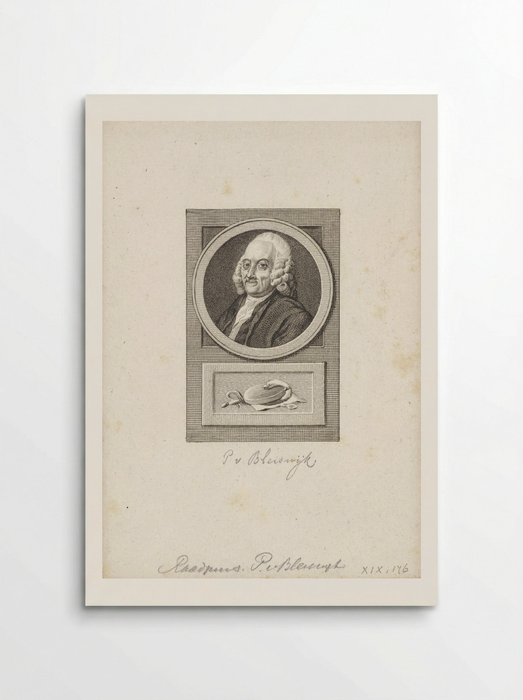 Portret van Pieter van Bleiswijk - Reinier Vinkeles - Poster