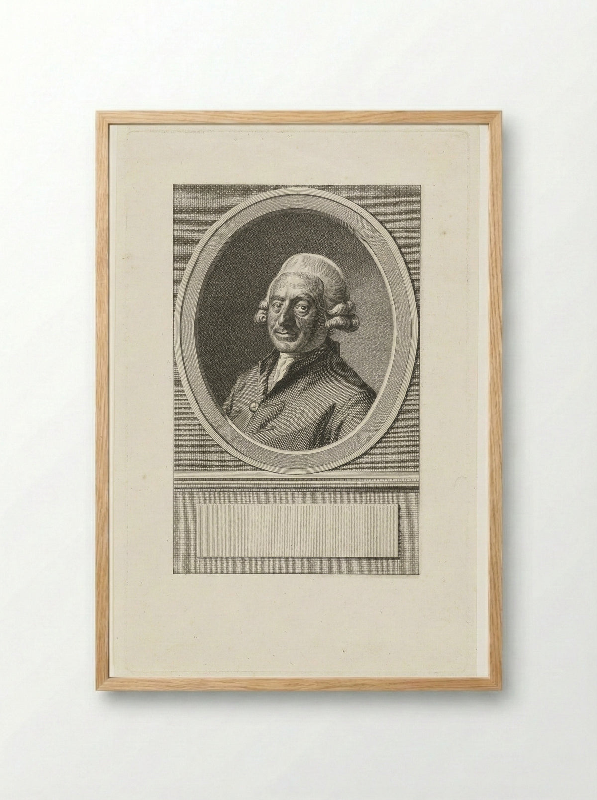 Portret van Pieter van Damme op 60-jarige leeftijd - Cornelis Bogerts - Framed Print Wood