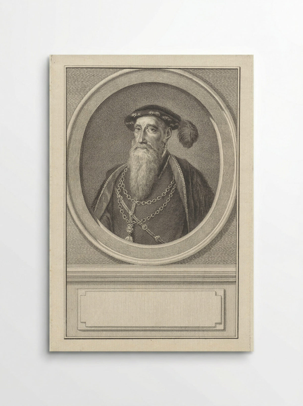 Portret van Reinoud III van Brederode - Reinier Vinkeles - Poster
