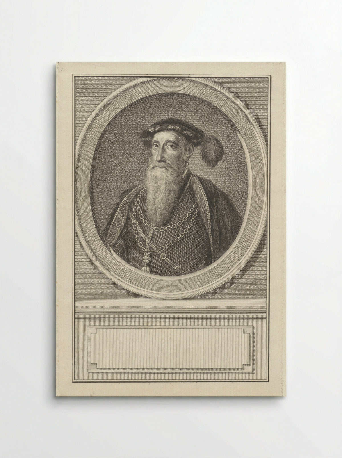 Portret van Reinoud III van Brederode - Reinier Vinkeles - Poster